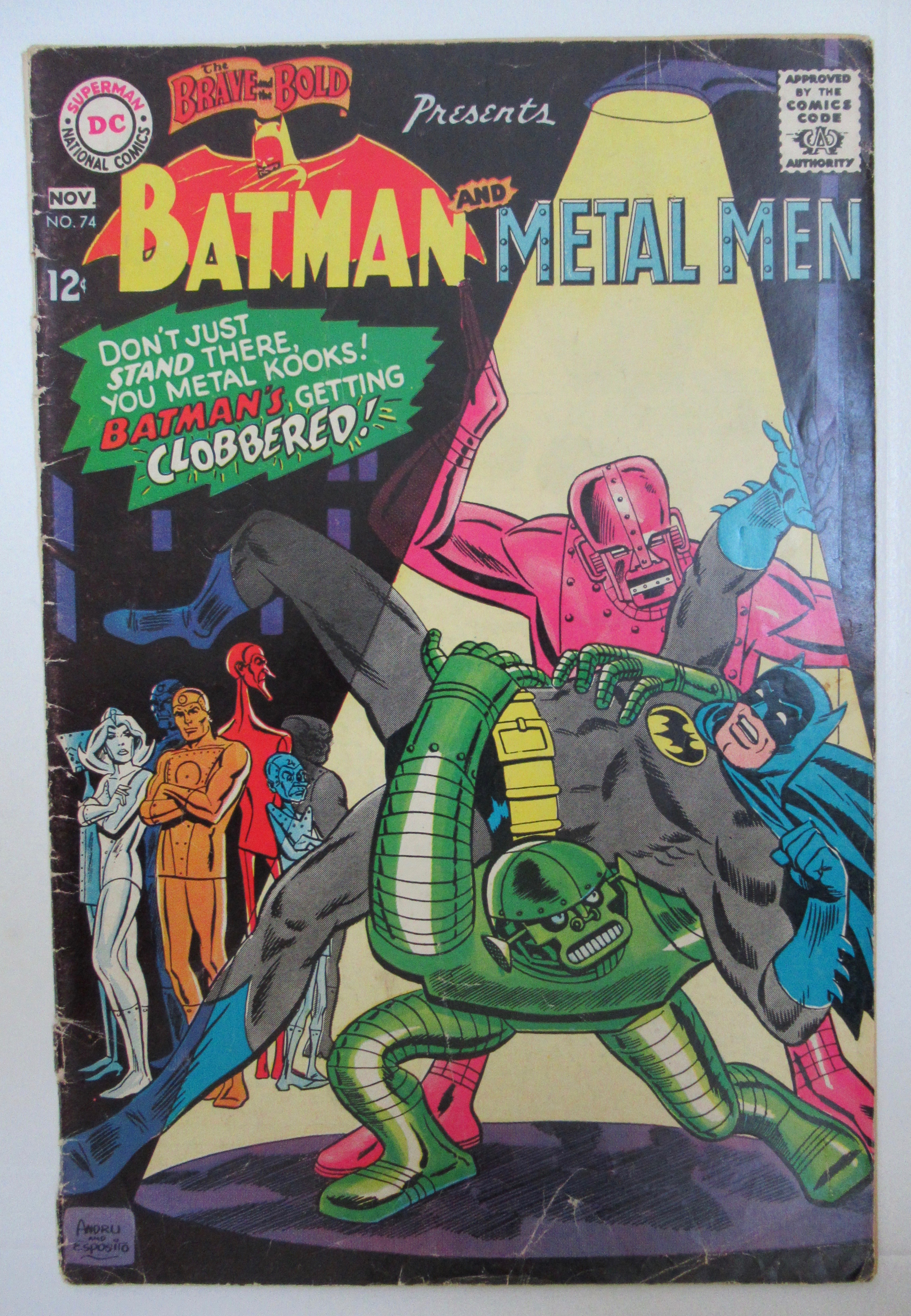 Batman & Metal Man October 1967 Rampant Run The Robots