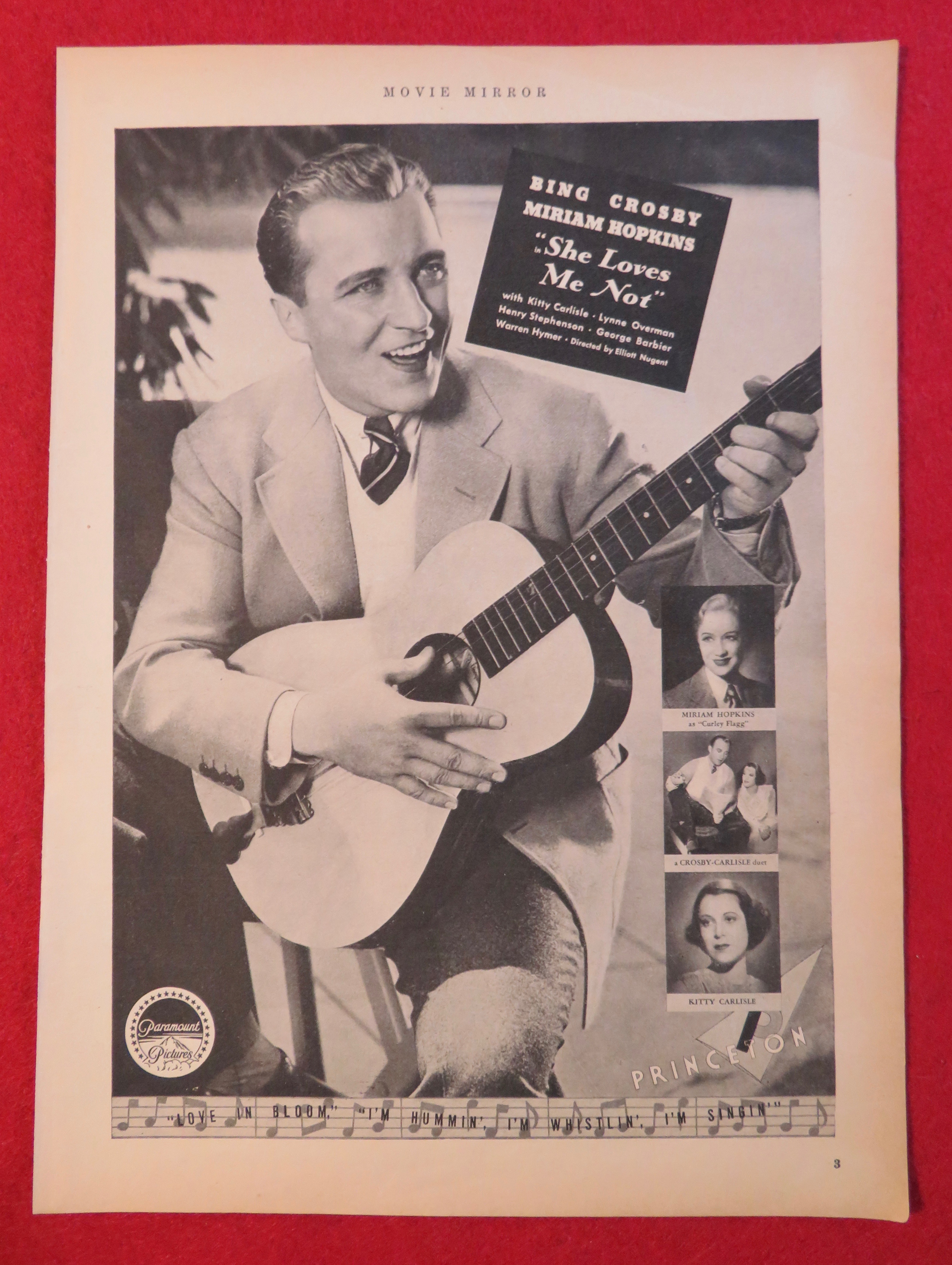 1934 She Loves Me Not with Bing Crosby
