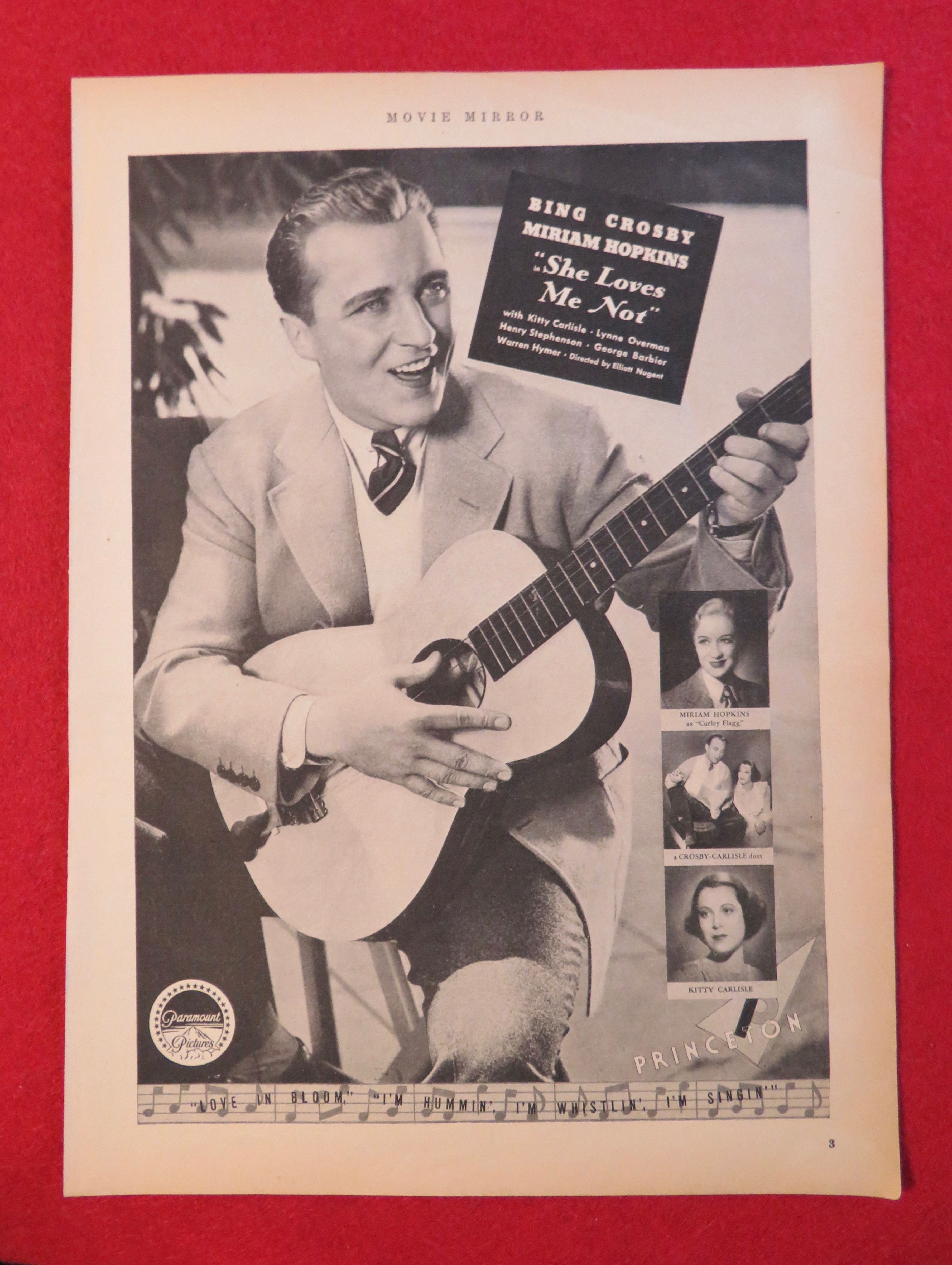 1934 She Loves Me Not with Bing Crosby