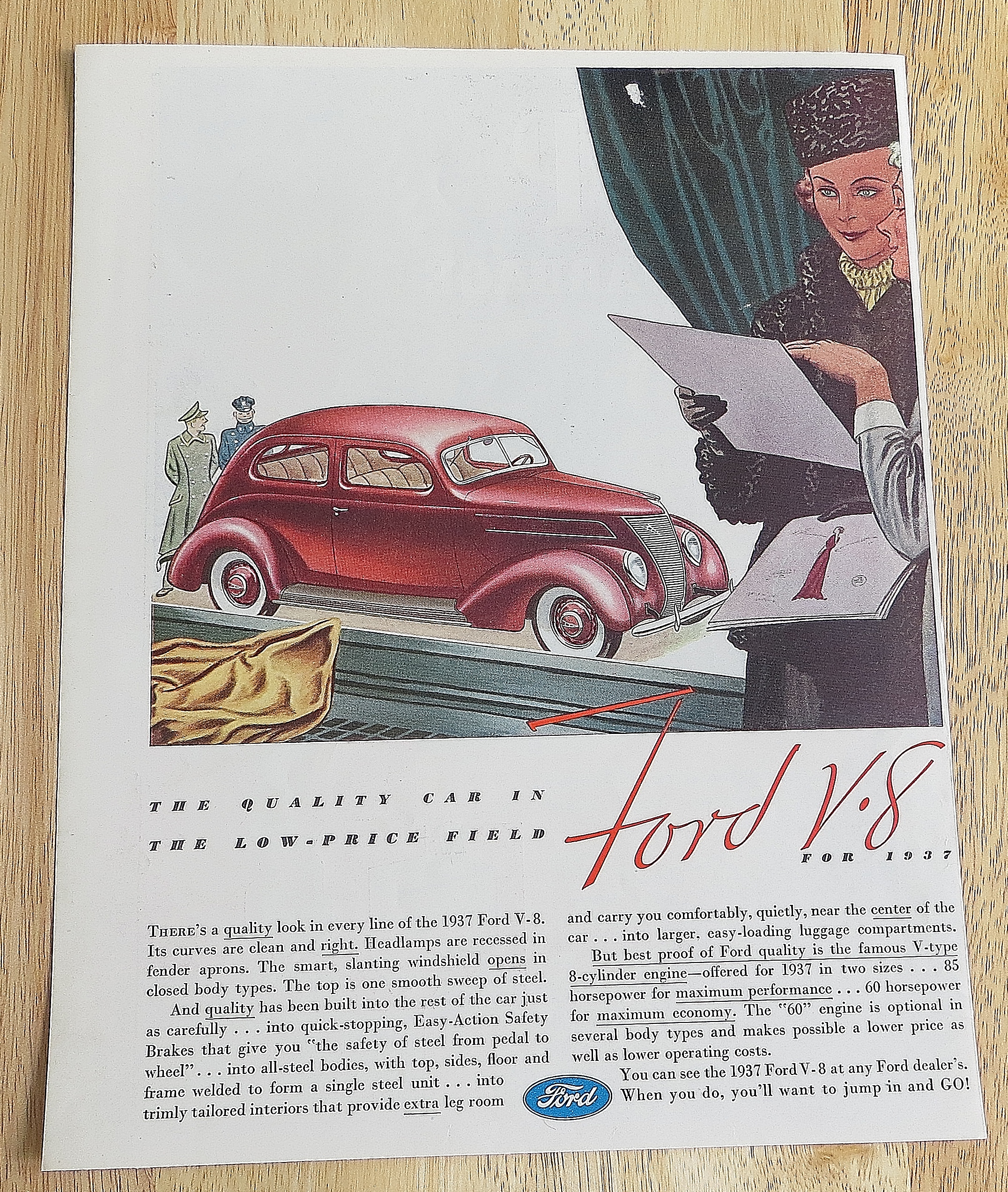 1937 Ford V-8 with The Ford V-8