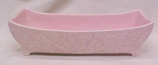 McCoy Art Deco Planter Pink Speckled
