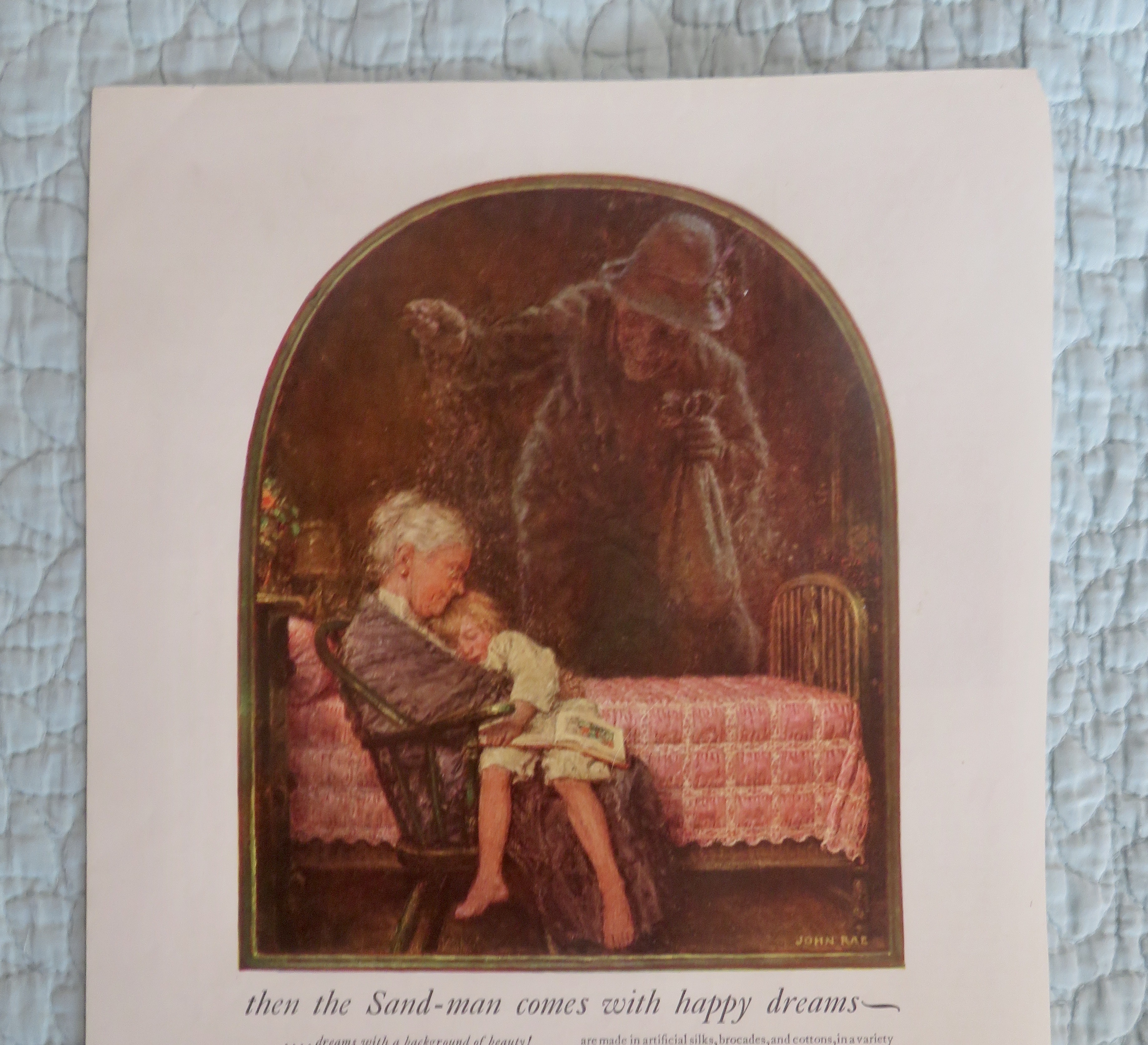 1940's Stevens Spread with Grandmother Holding Boy