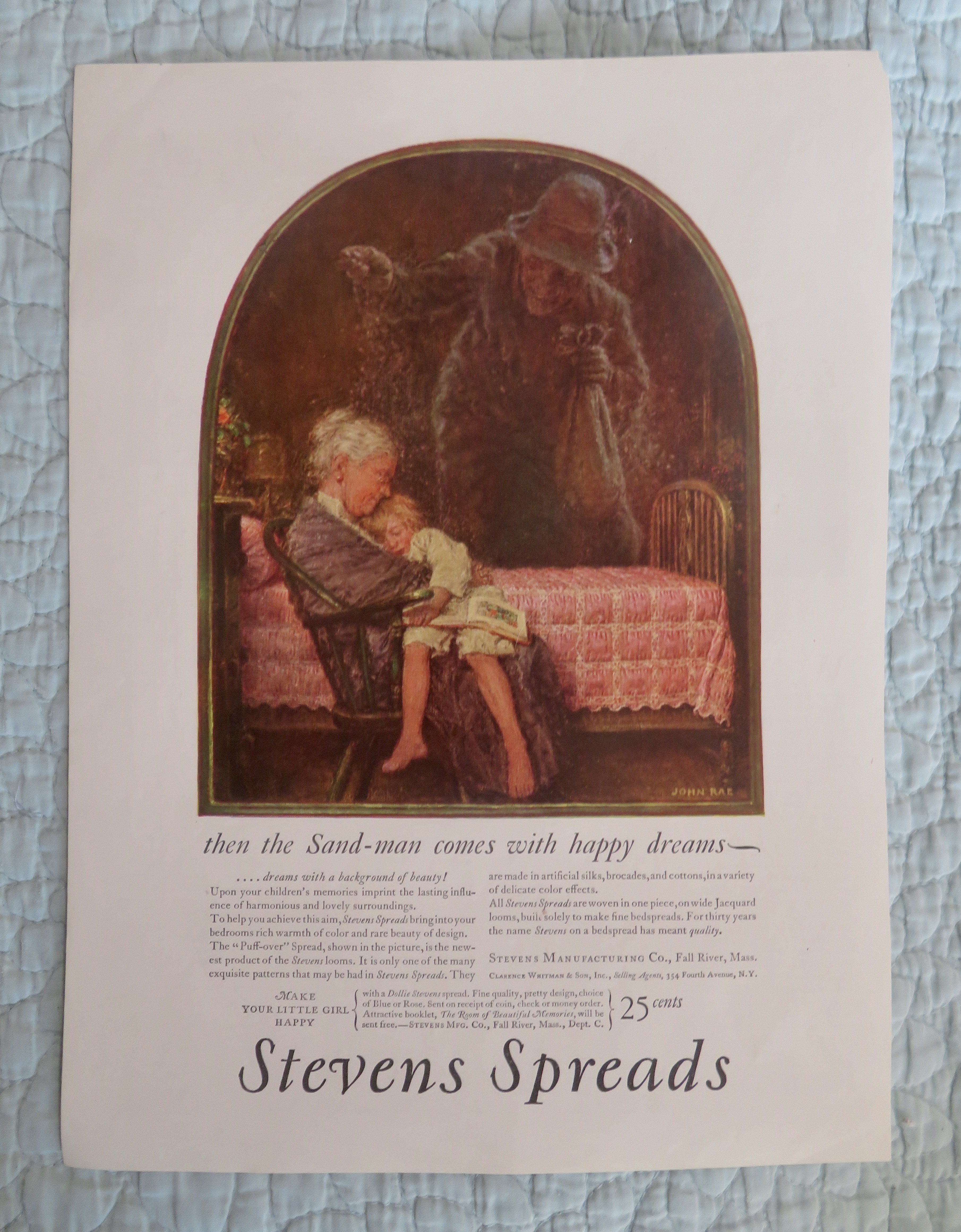 1940's Stevens Spread with Grandmother Holding Boy