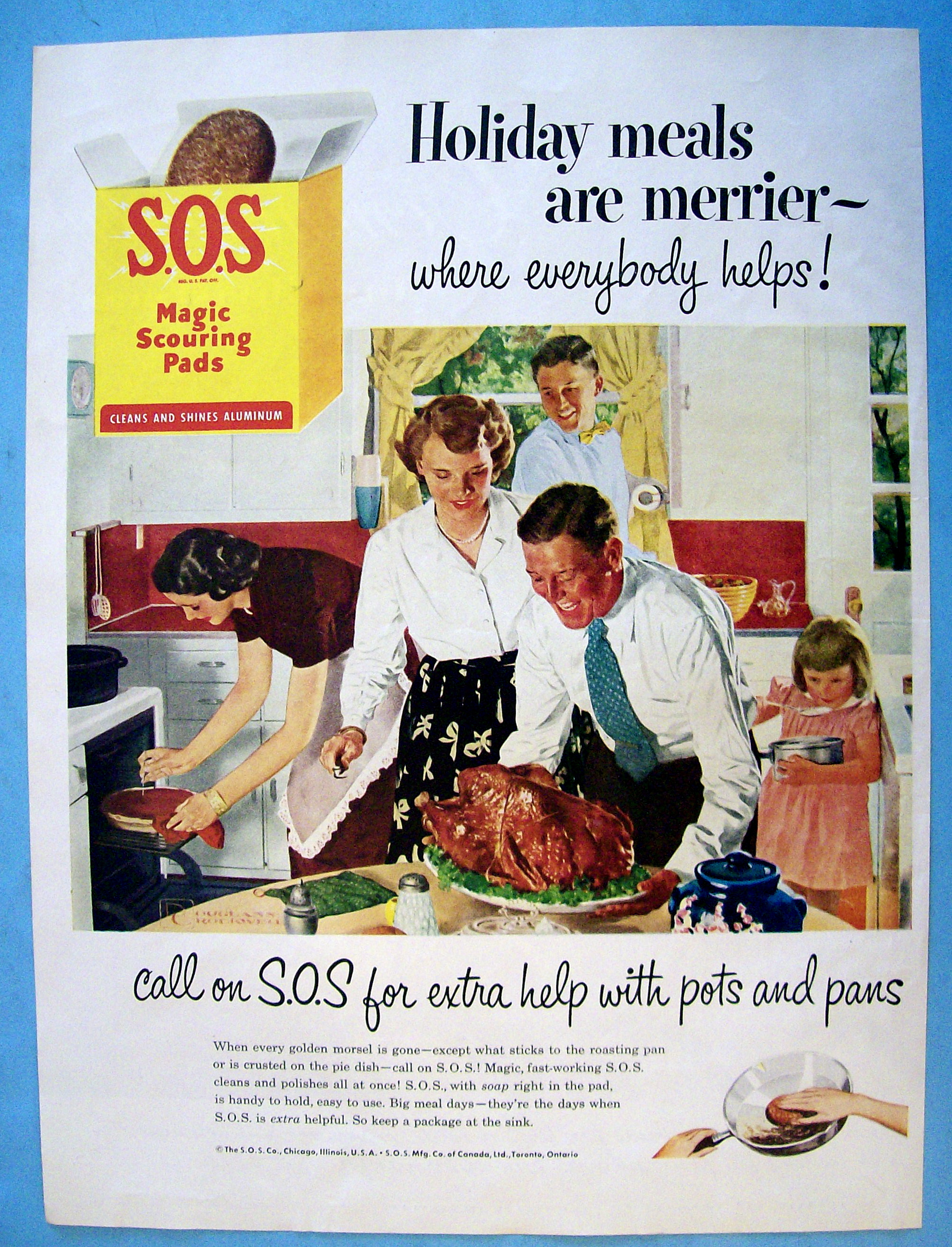 1951 S.O.S. Magic Scouring Pads By Douglas Crockwell