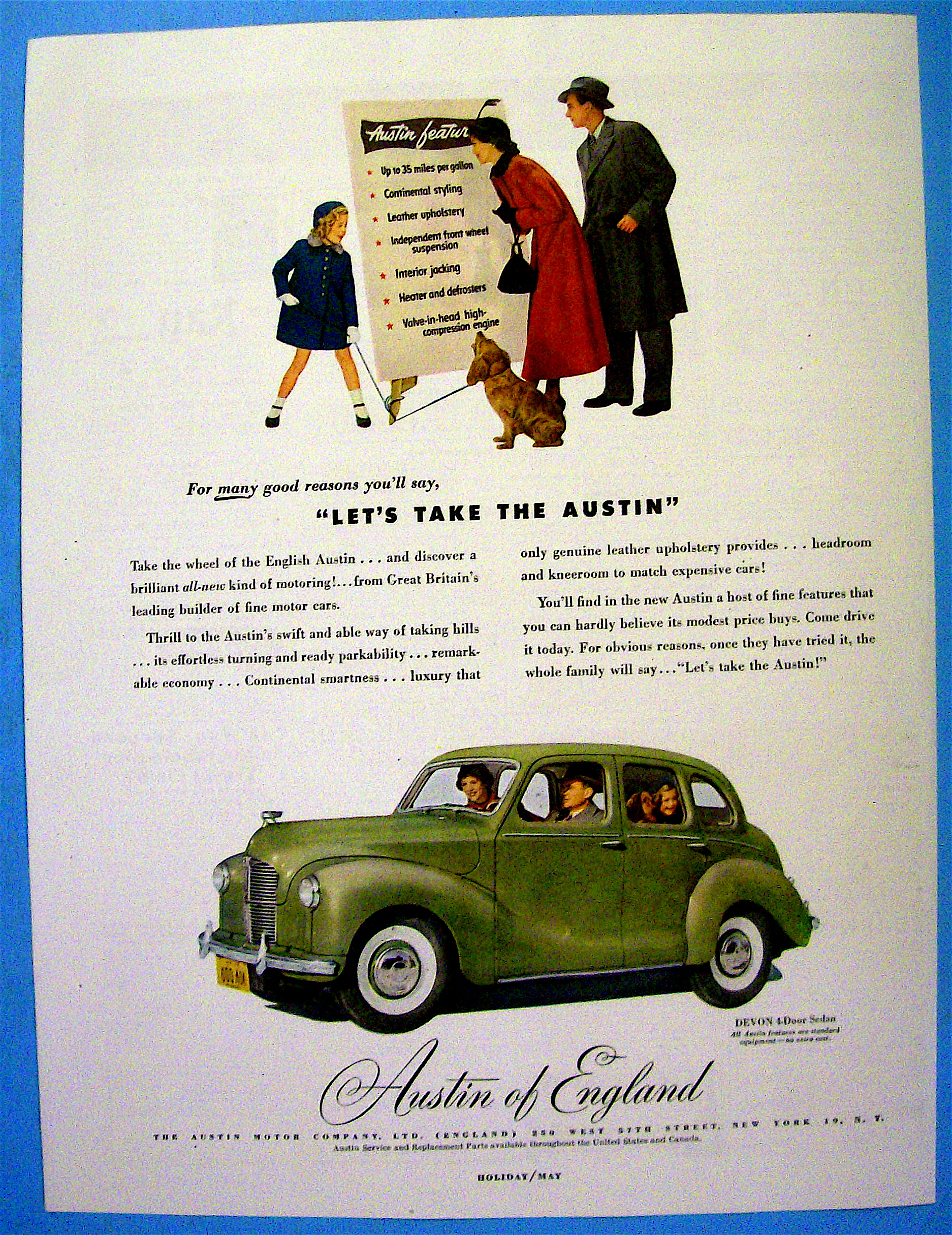 1949 Austin of England with Four Door Sedan Devon