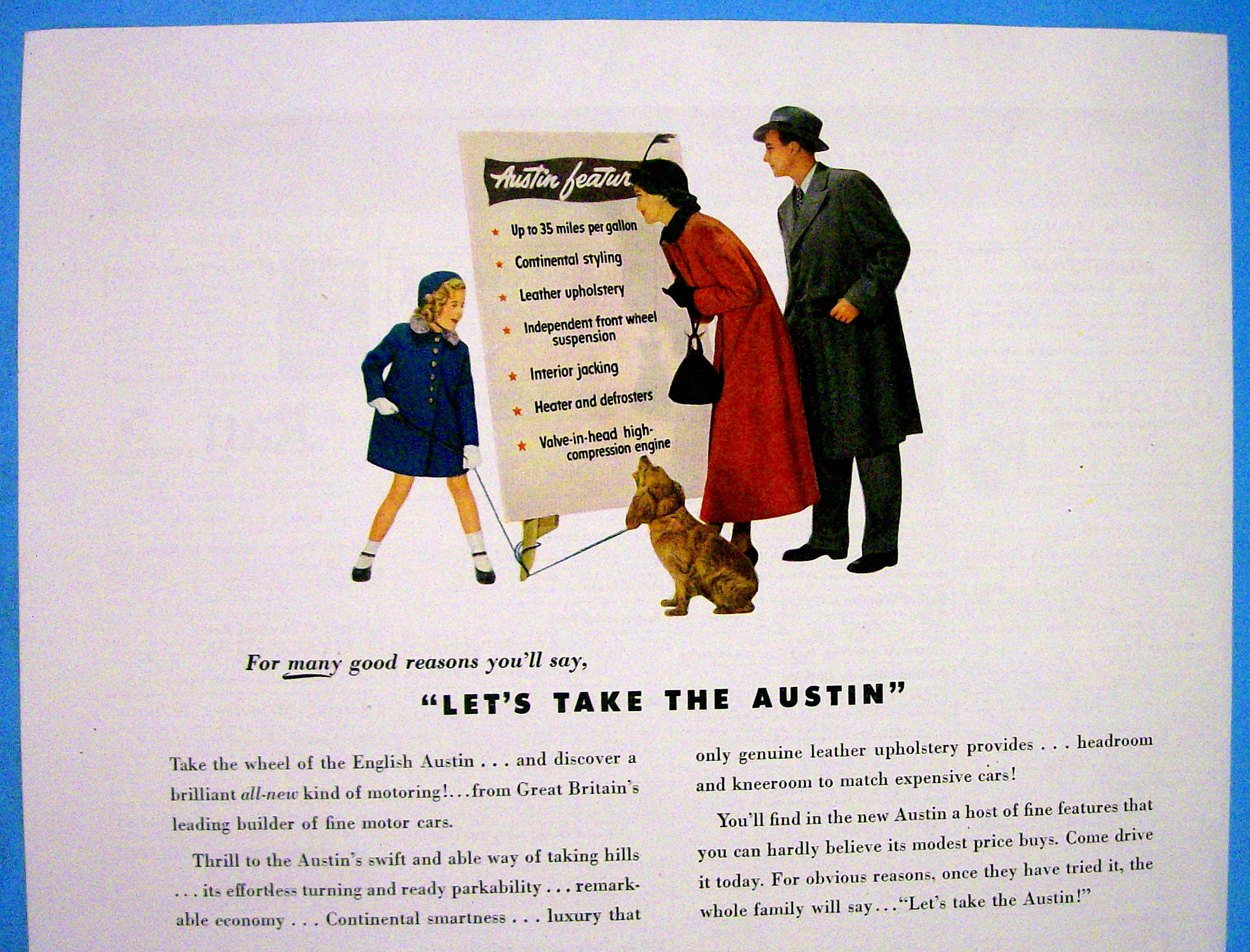 1949 Austin of England with Four Door Sedan Devon