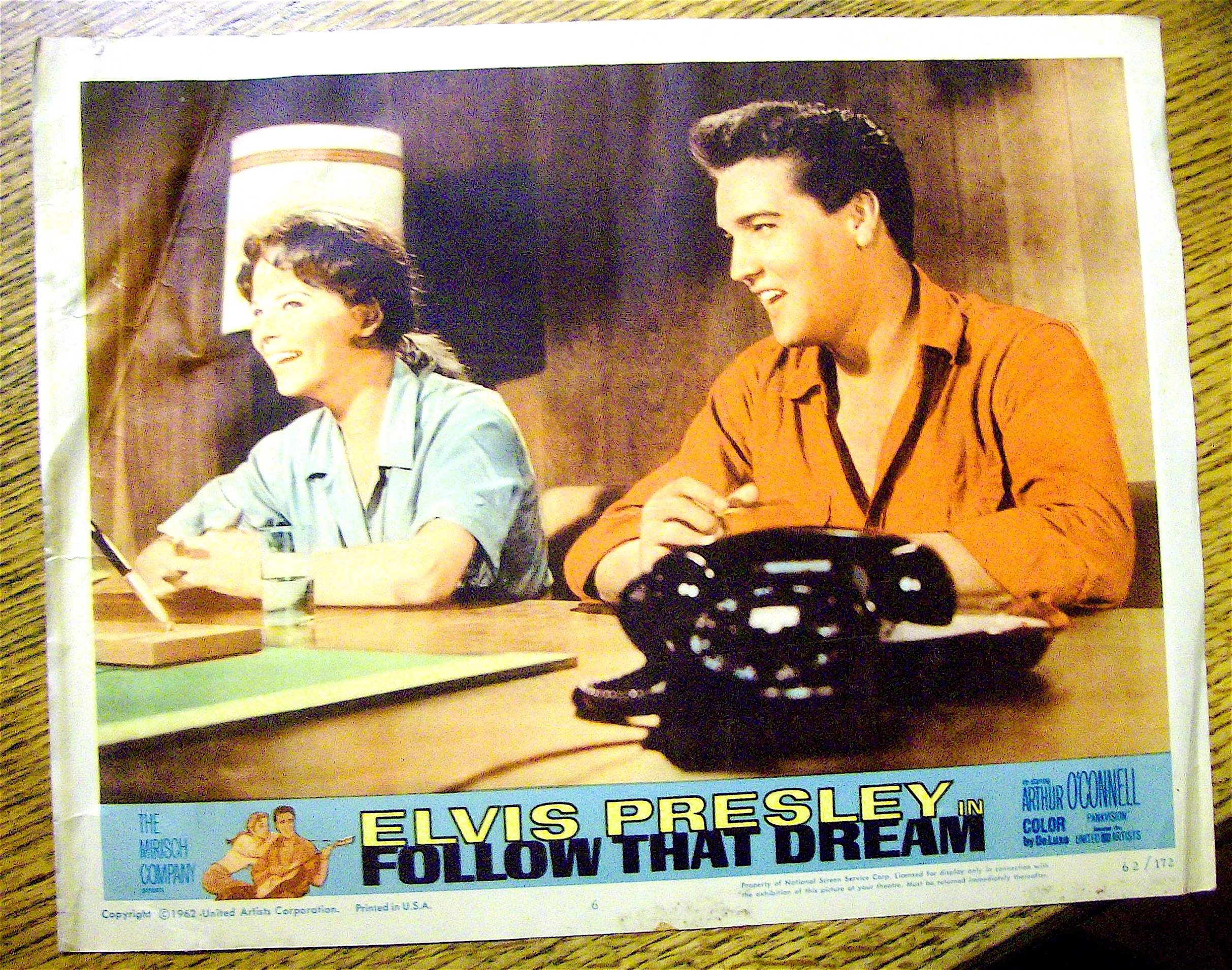 Follow That Dream Lobby Card 1962 Elvis Presley