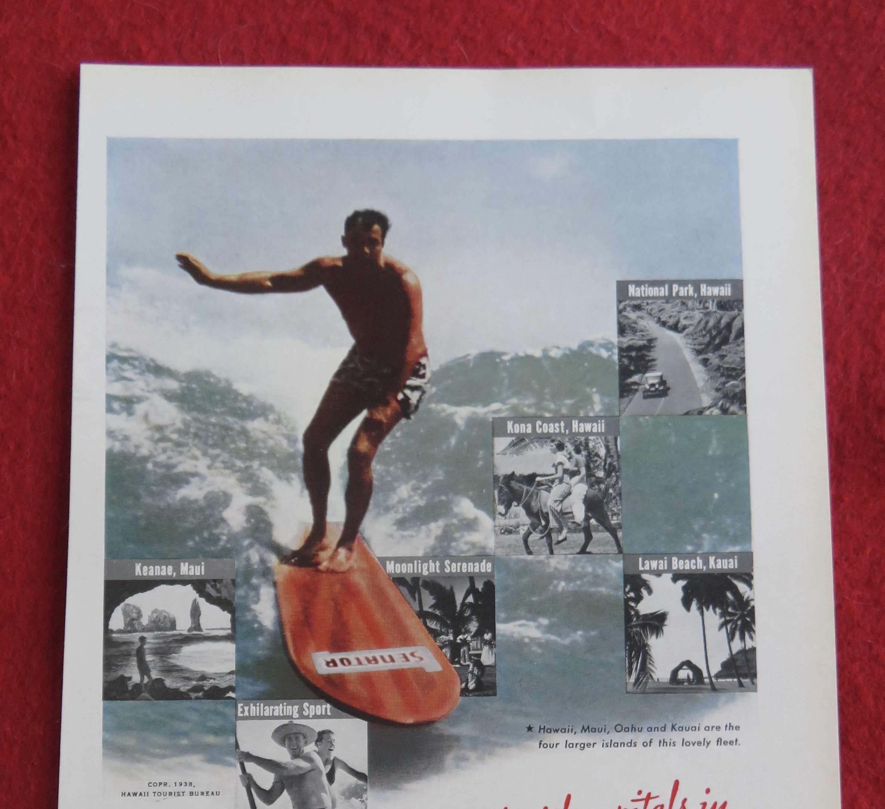 1938 The People Of Hawaii with Man on a Surfboard