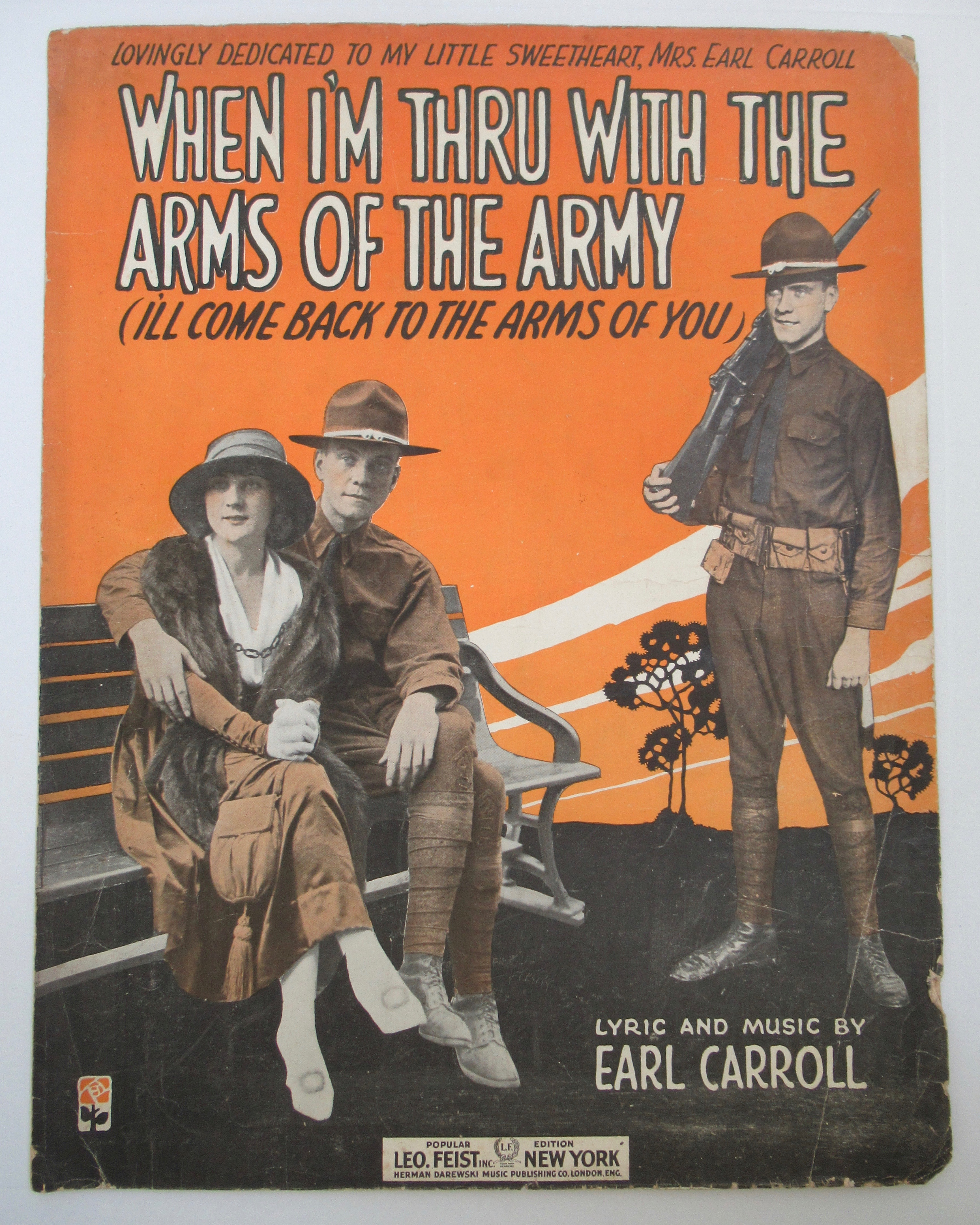 1918 When I'm Thru With The Arms Of The Army