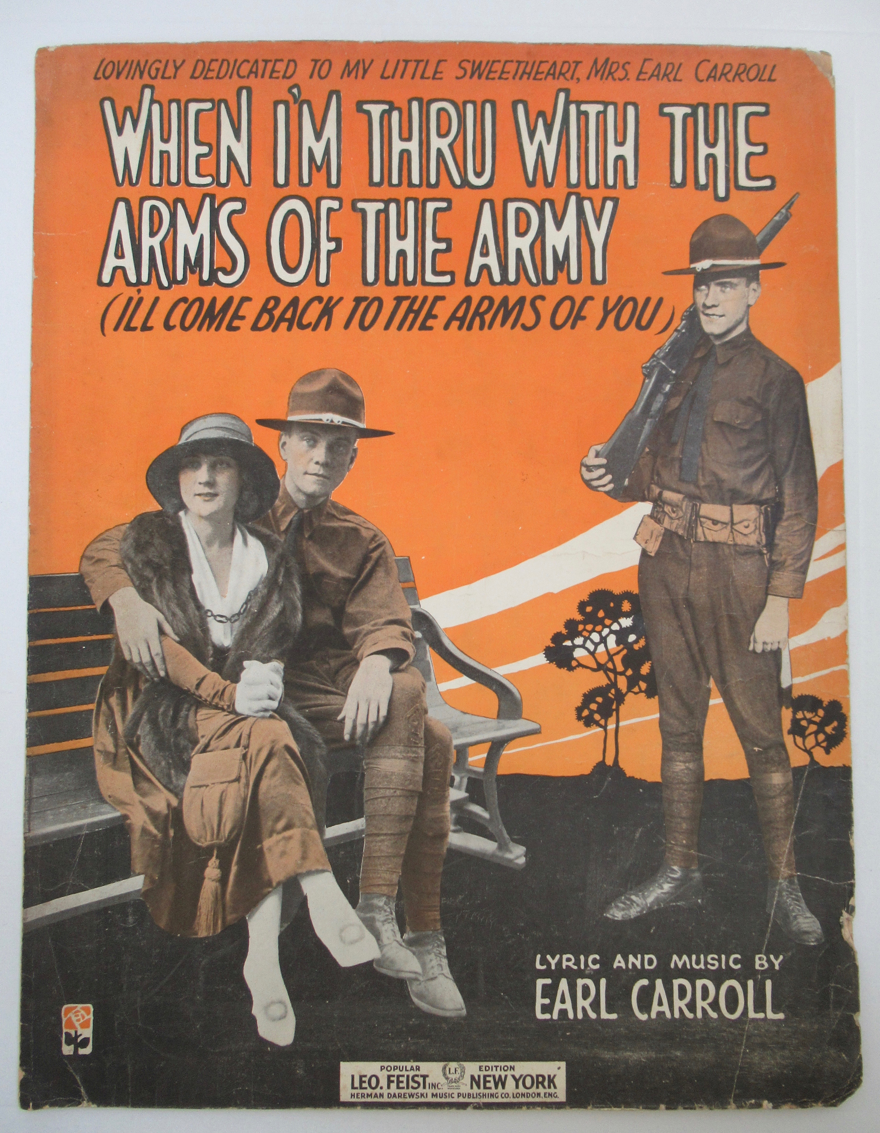 1918 When I'm Thru With The Arms Of The Army