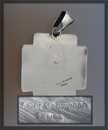 Emer Thompson Mediterranean Coral Sterling Silver Cross