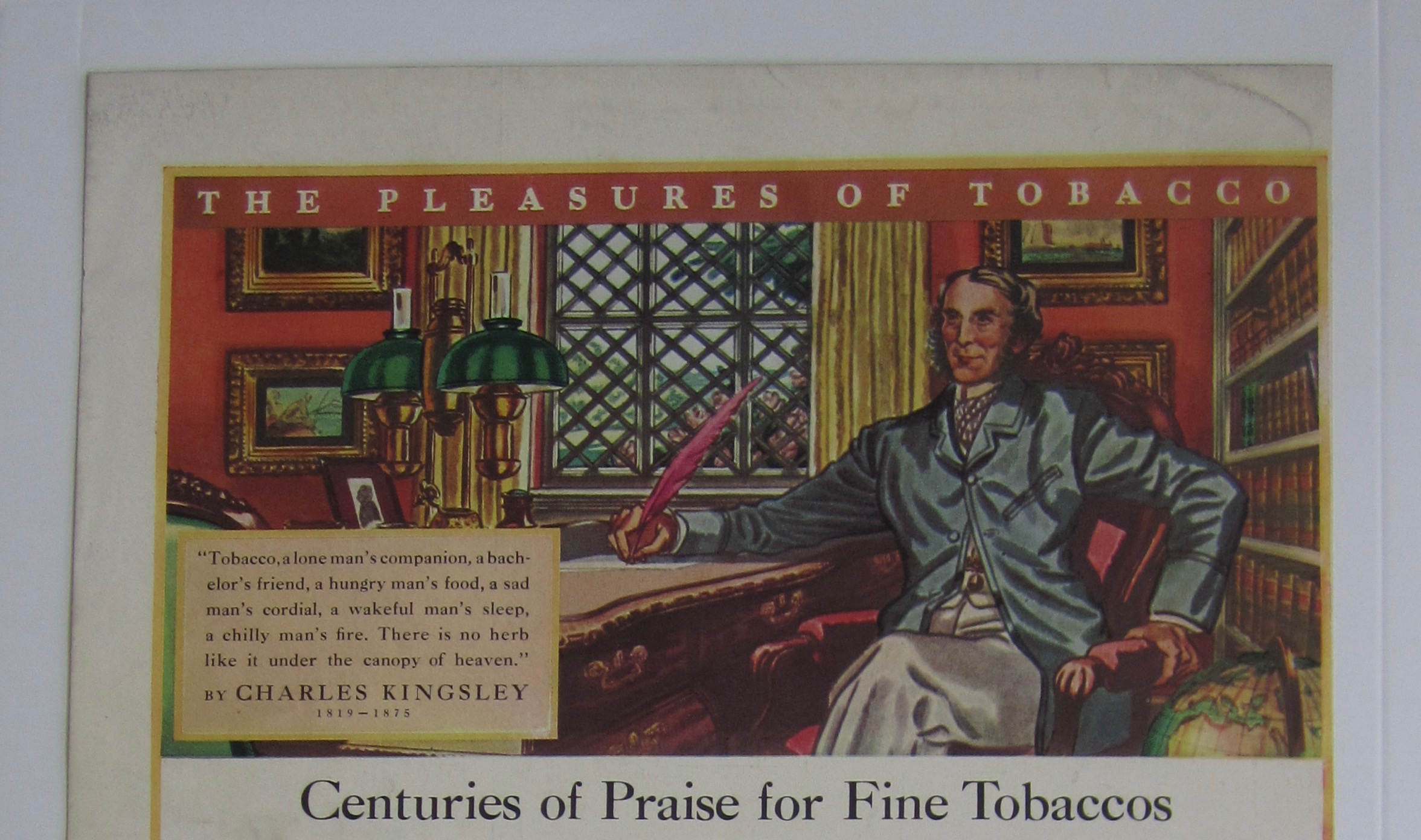 1937 Pall Mall Cigarettes with Charles Kingsley