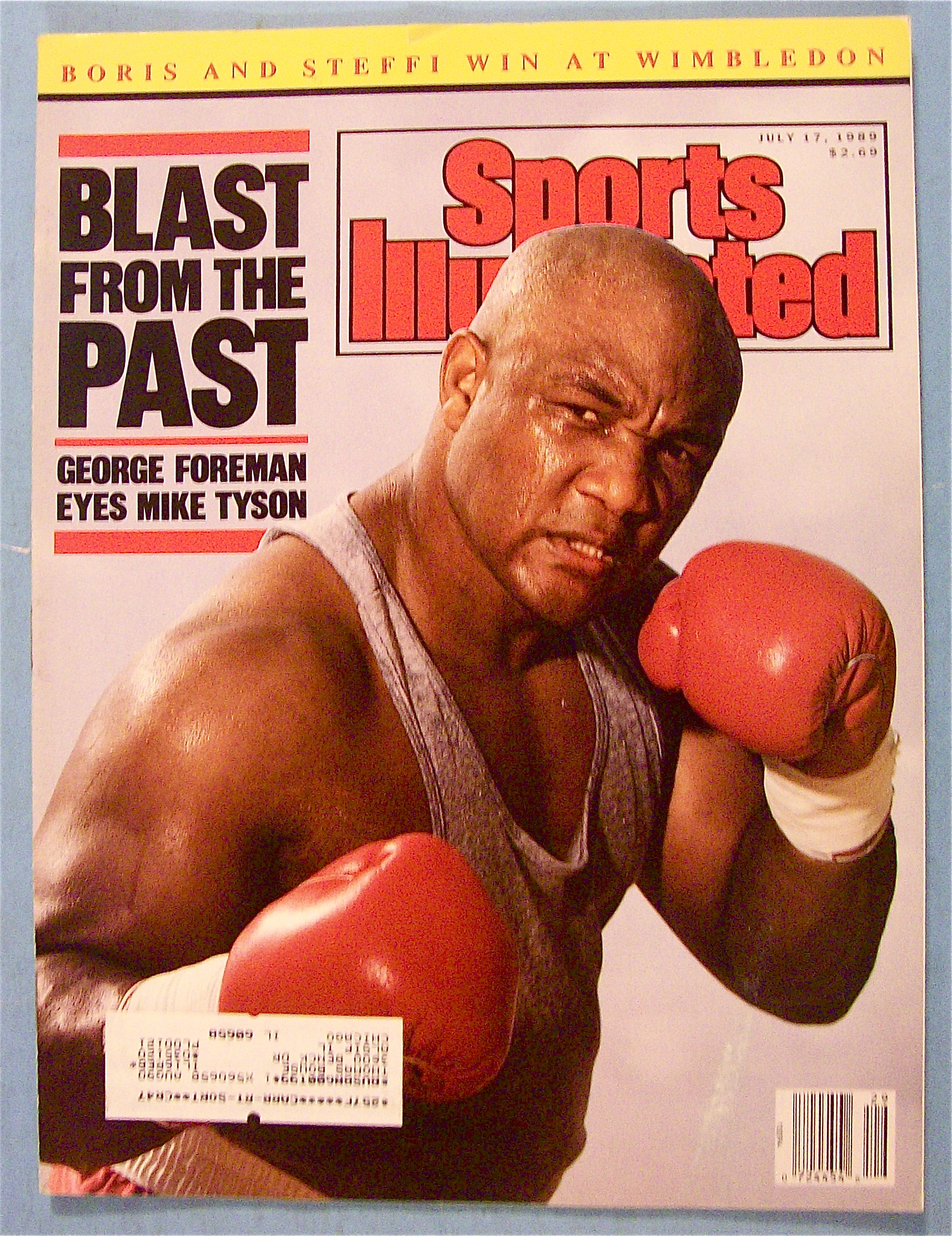Sport Illustrated Magazine July 17, 1989 George Foreman