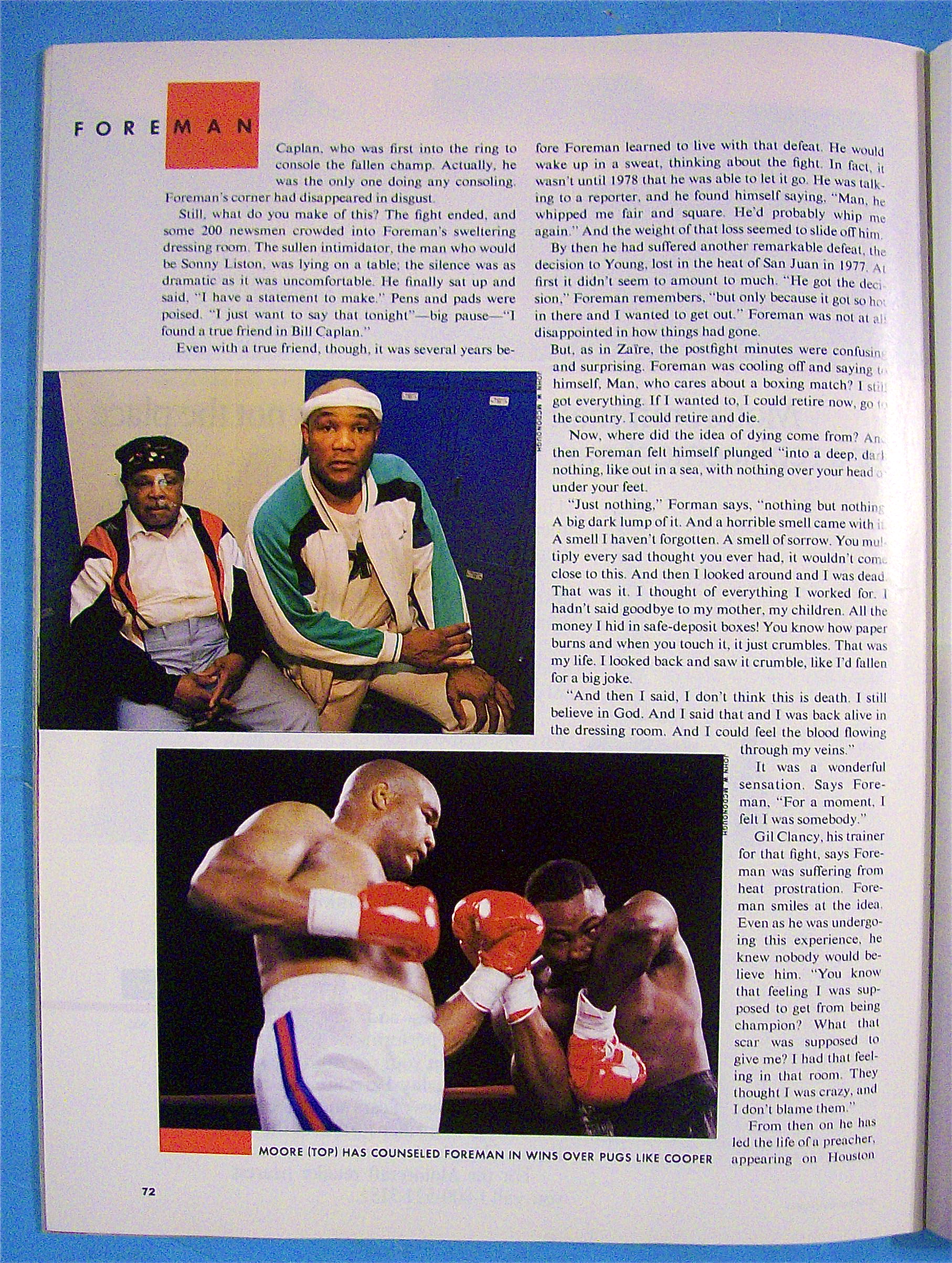 Sport Illustrated Magazine July 17, 1989 George Foreman