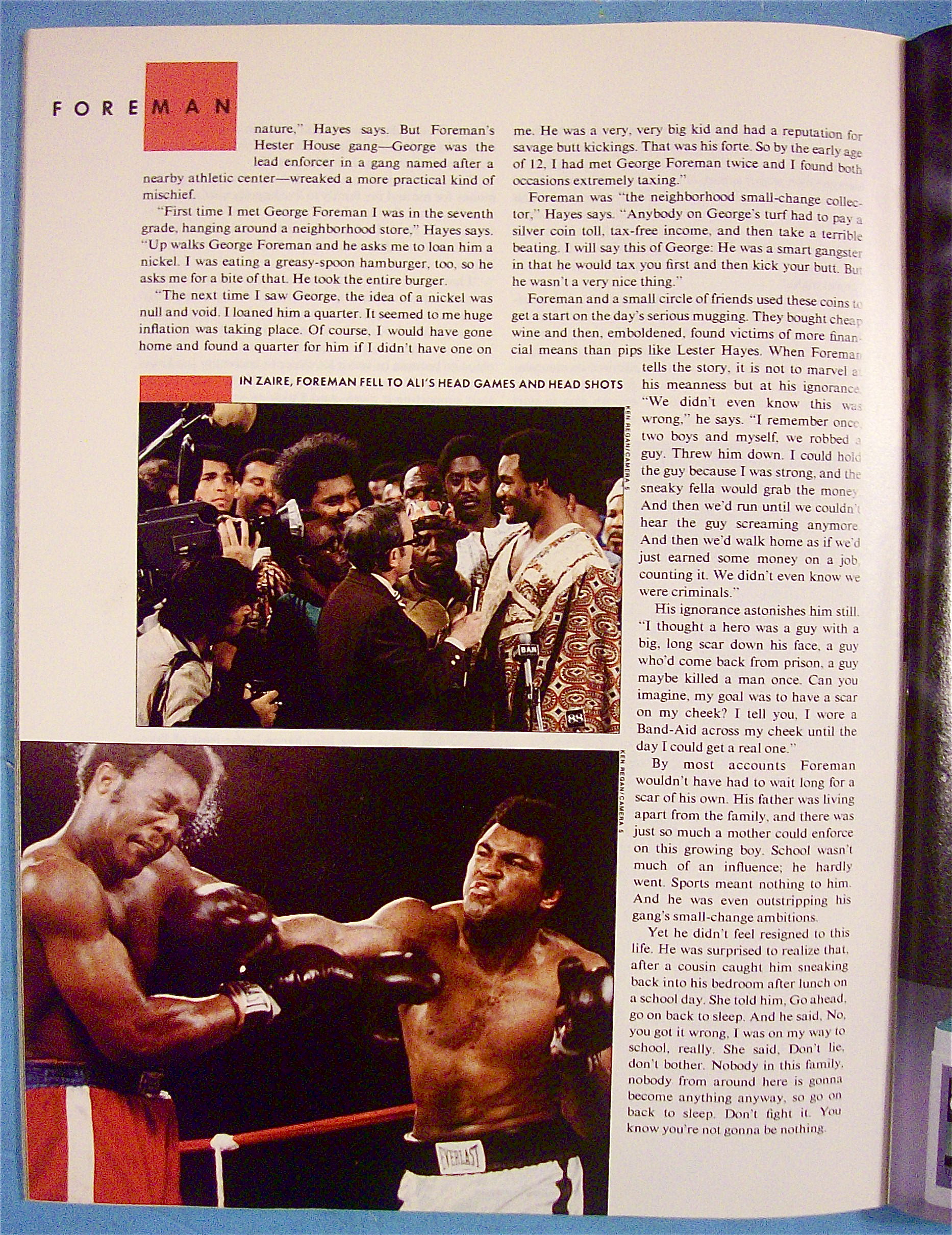 Sport Illustrated Magazine July 17, 1989 George Foreman