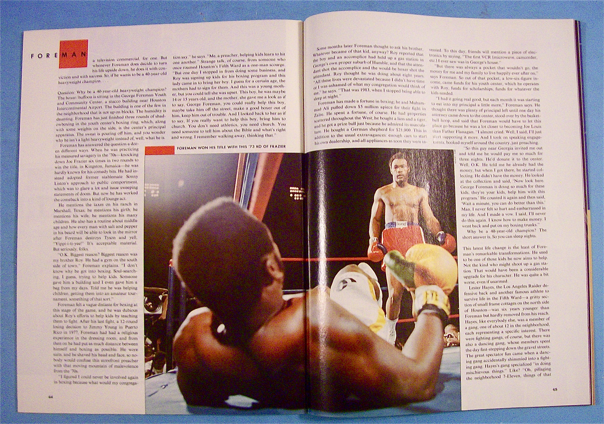 Sport Illustrated Magazine July 17, 1989 George Foreman
