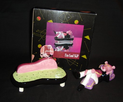 Pink Panther Salt and Pepper Shakers
