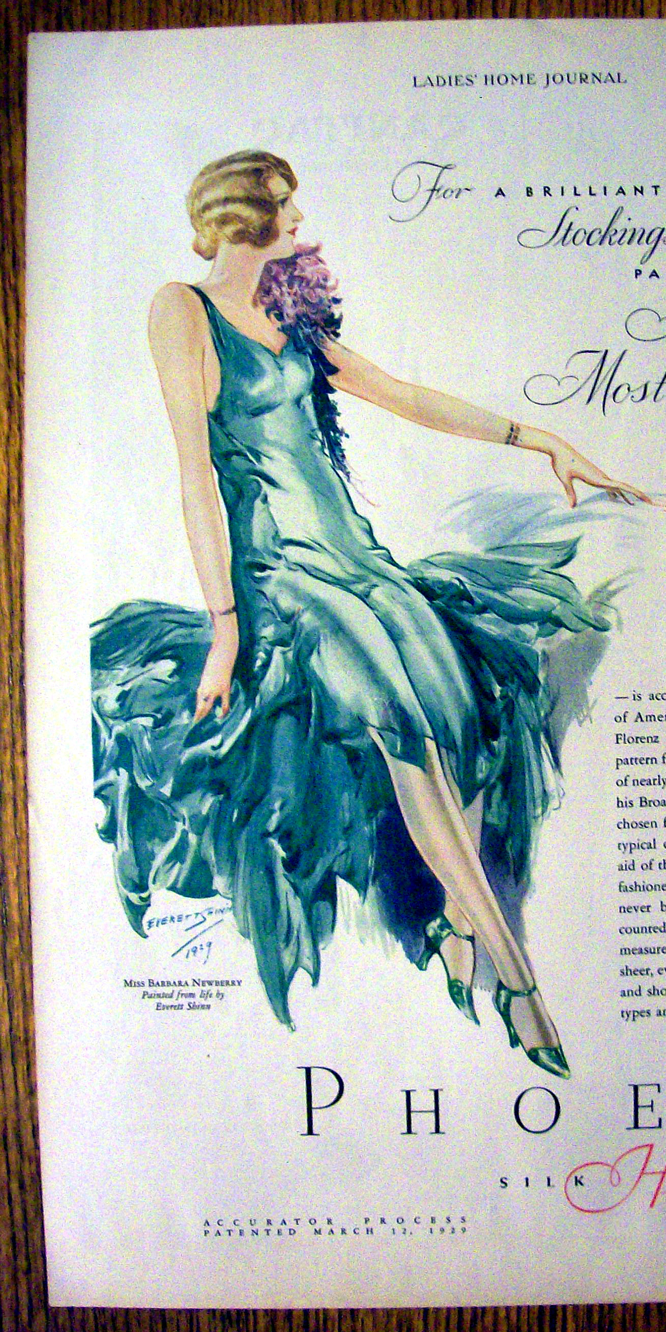 1929 Phoenix Hosiery by Everett Shinn