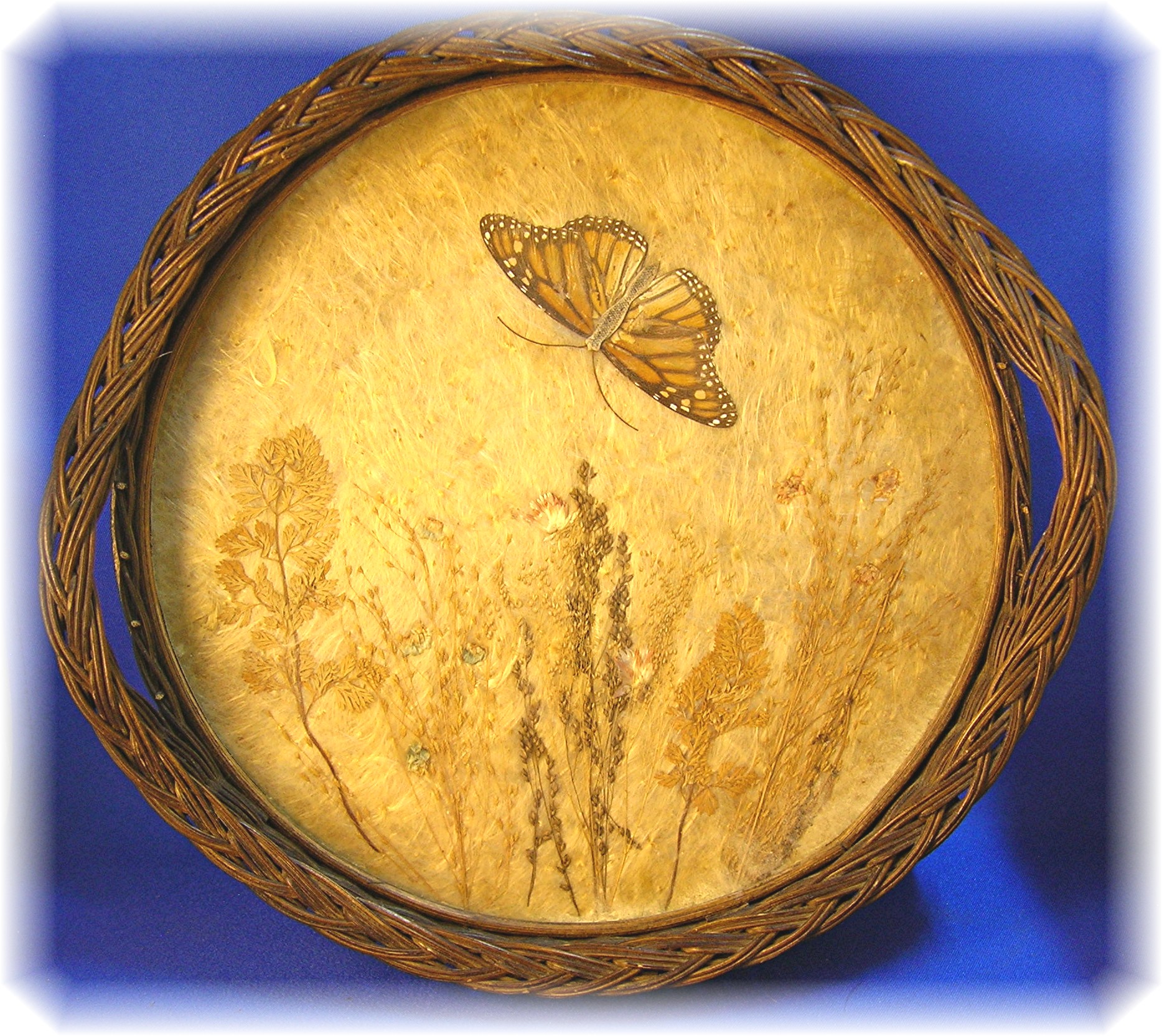 Van Briggle Style Butterfly Serving Tray