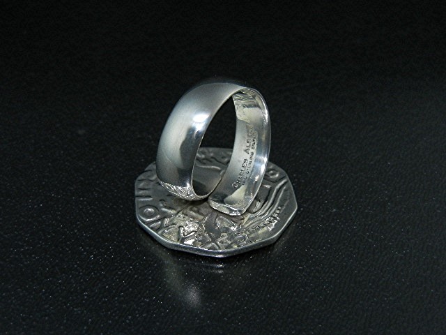Charles Albert Sterling Silver Adjustable Ring