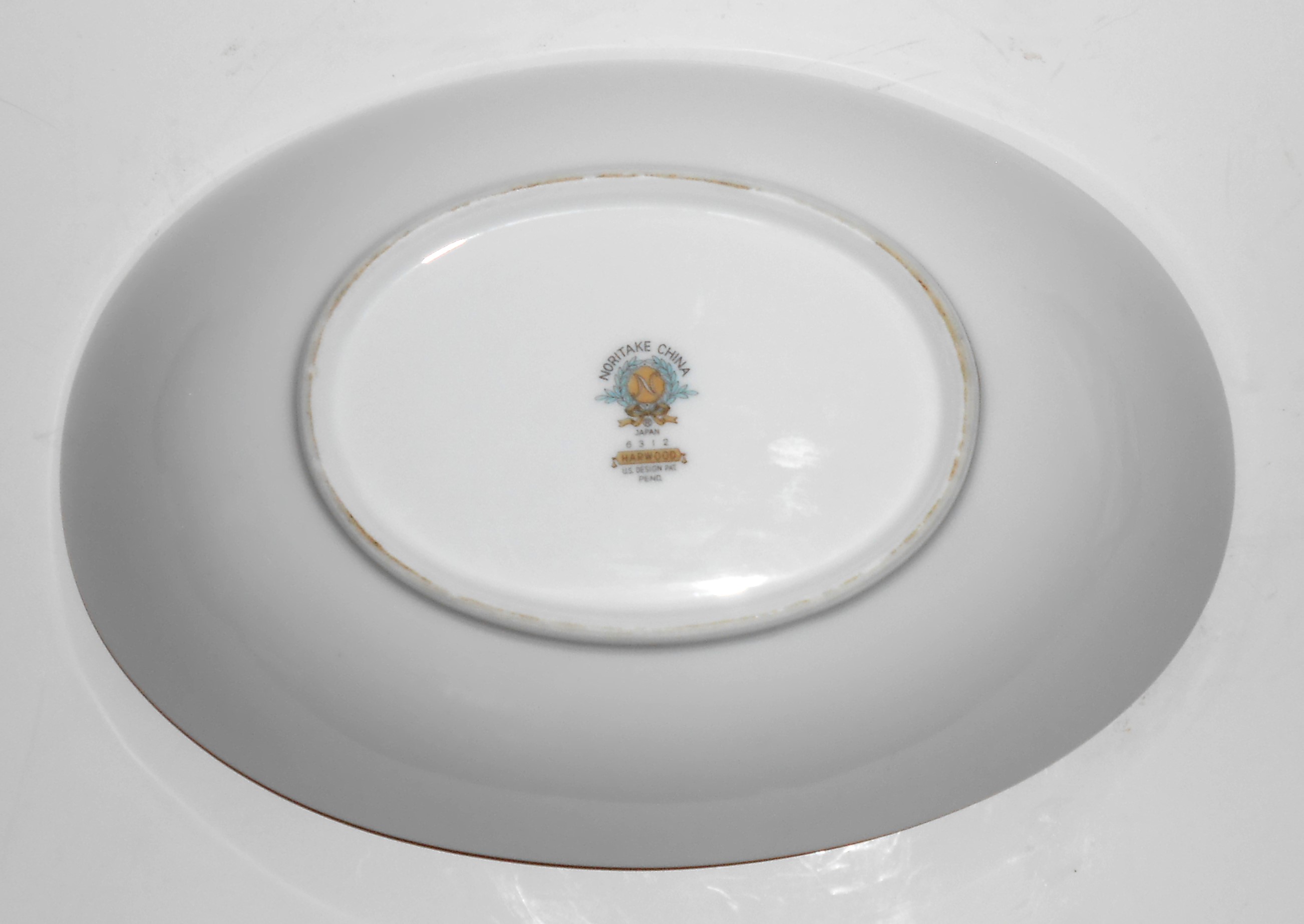 Noritake Porcelain China 6139 Harwood Platinum Veg Bowl
