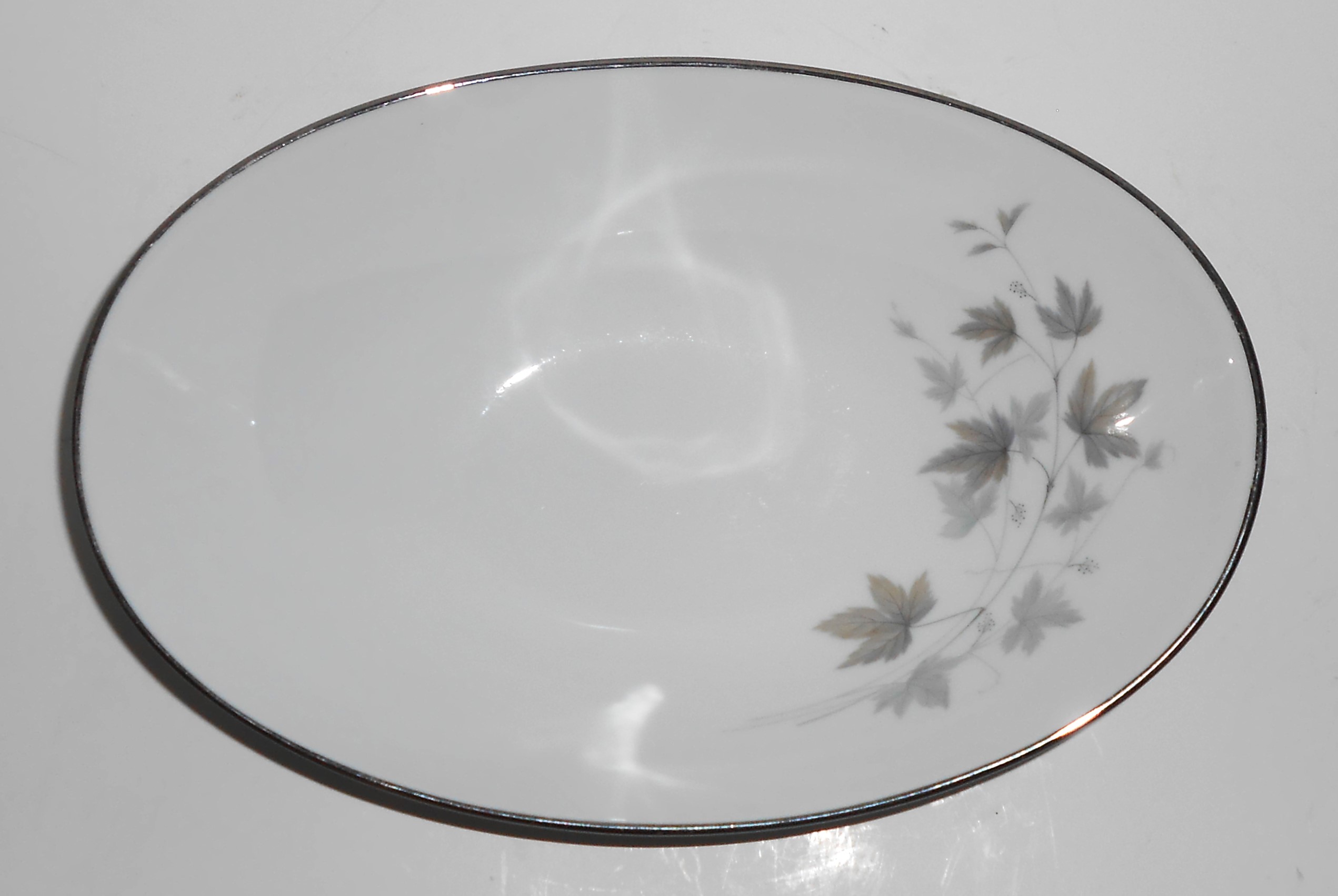 Noritake Porcelain China 6139 Harwood Platinum Veg Bowl