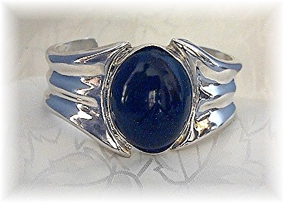 Bracelet Sterling Silver Black Onyx Cuff HOR MEXICO