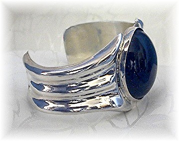 Bracelet Sterling Silver Black Onyx Cuff  HOR MEXICO
