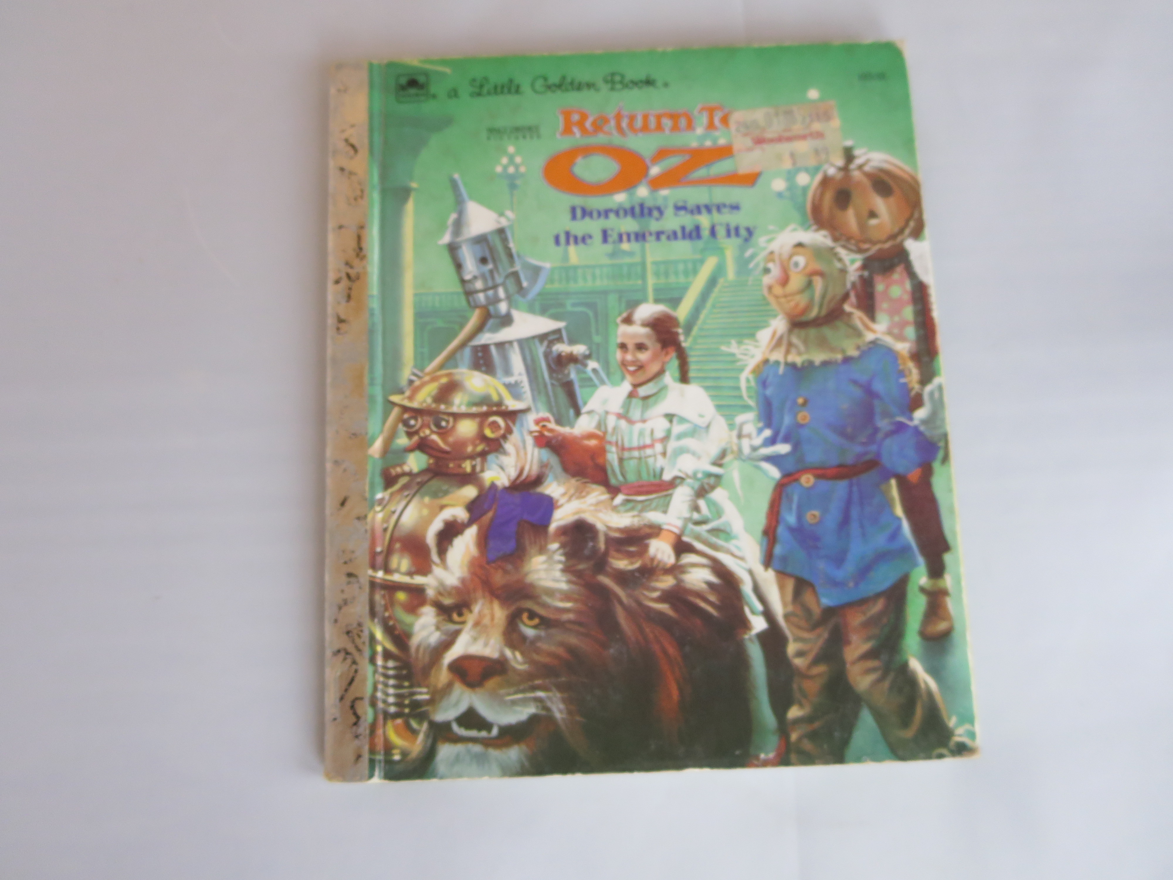 a Little Golden Book Return to Oz 1985 No 103-55