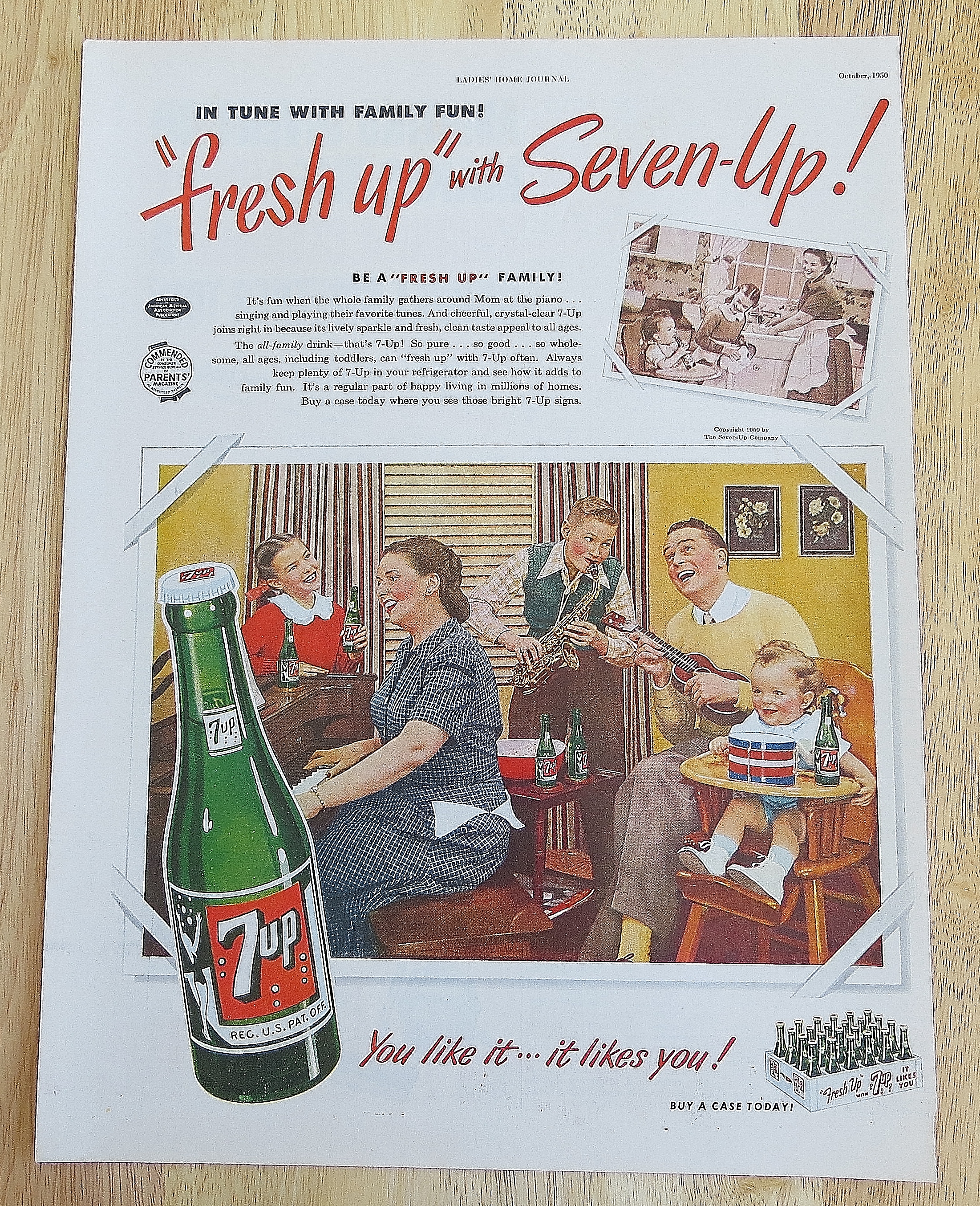 1950 7Up With Family Singing