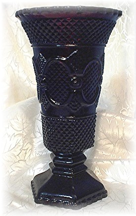 8 Inch Deep Red Cape Cod Vase By AVON