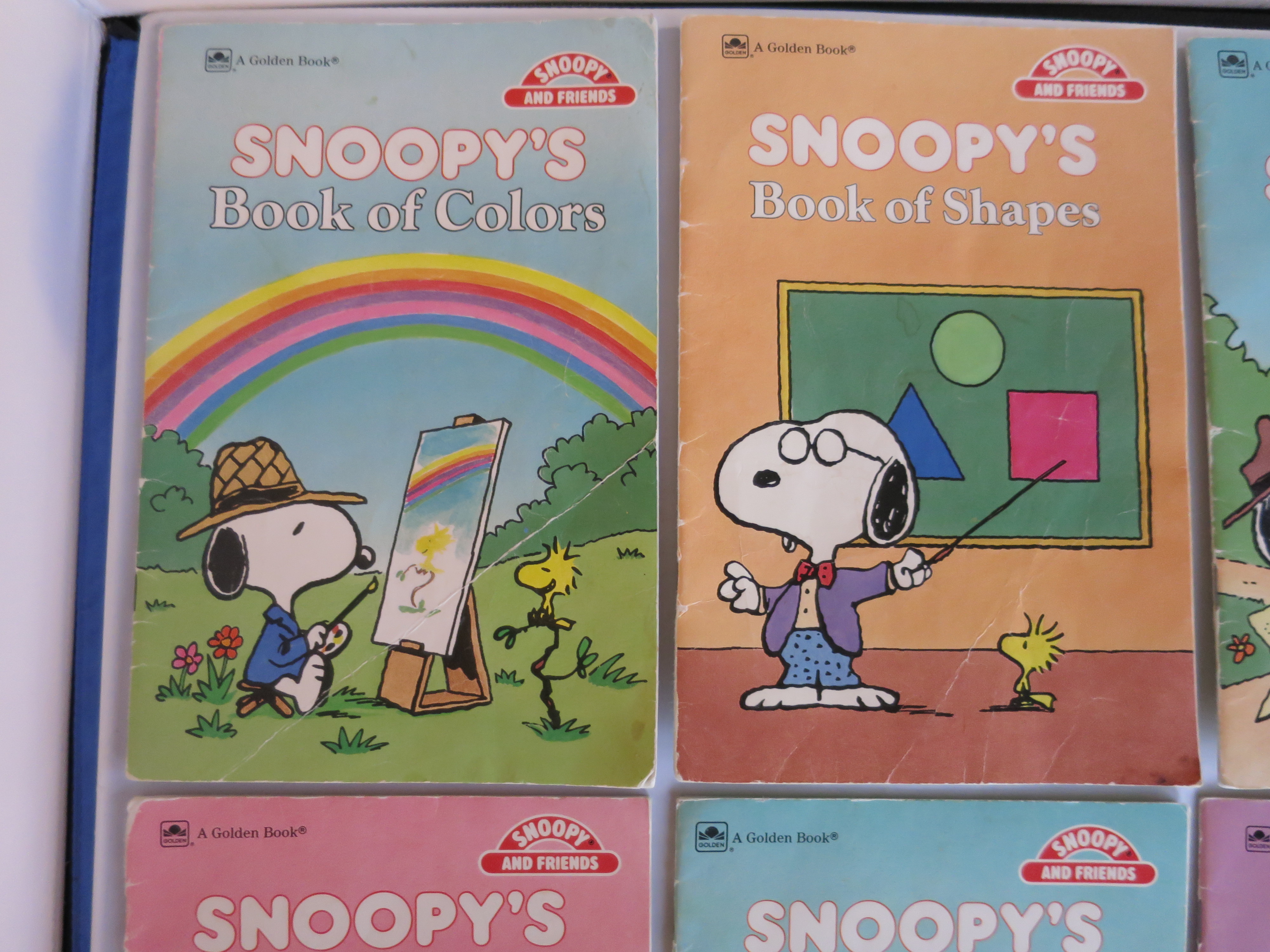 a Golden Book Snoopy and Friends Educational lot of 6