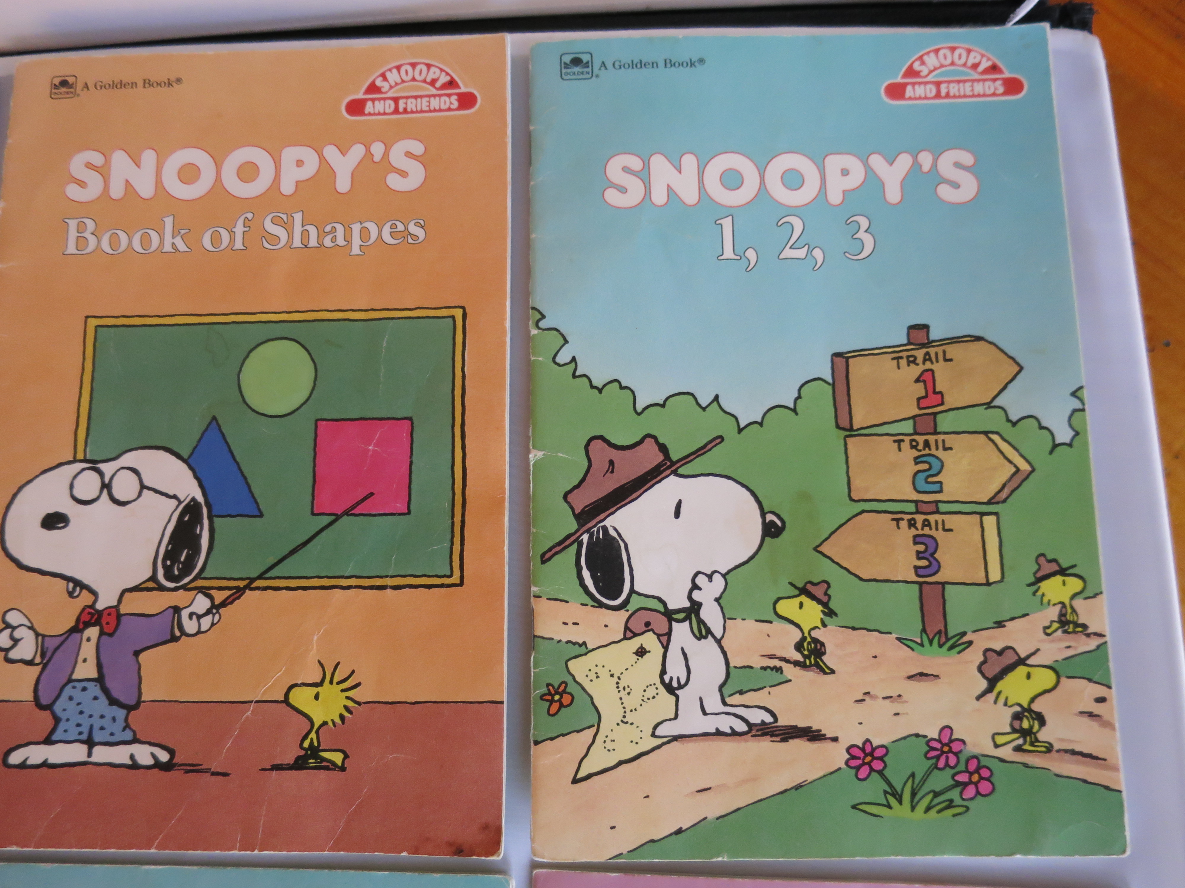 a Golden Book Snoopy and Friends Educational lot of 6