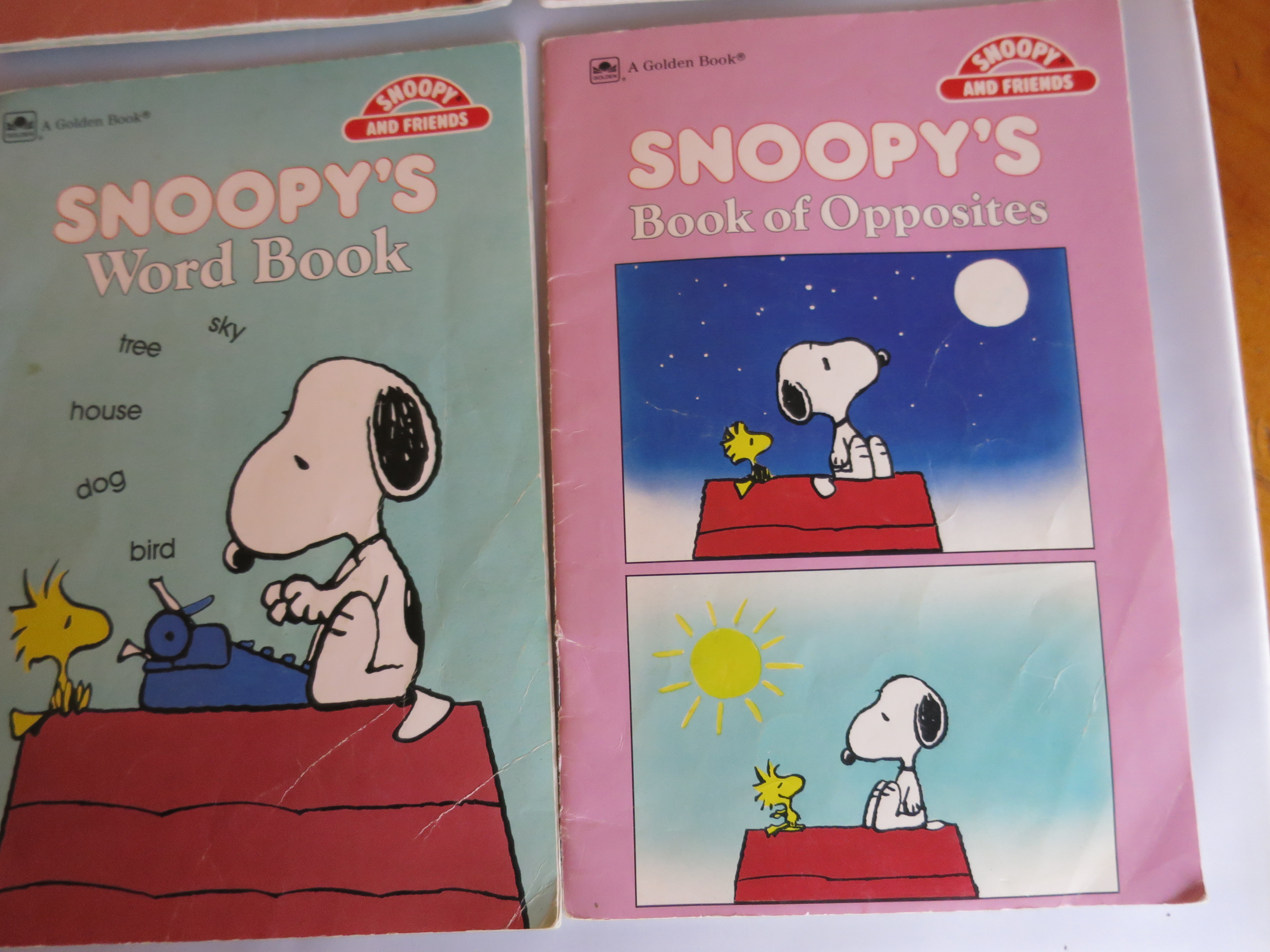 a Golden Book Snoopy and Friends Educational lot of 6