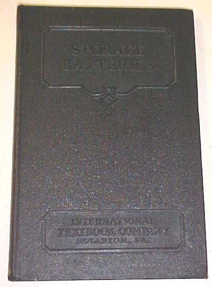 Storage Batteries 1939 International Textbook