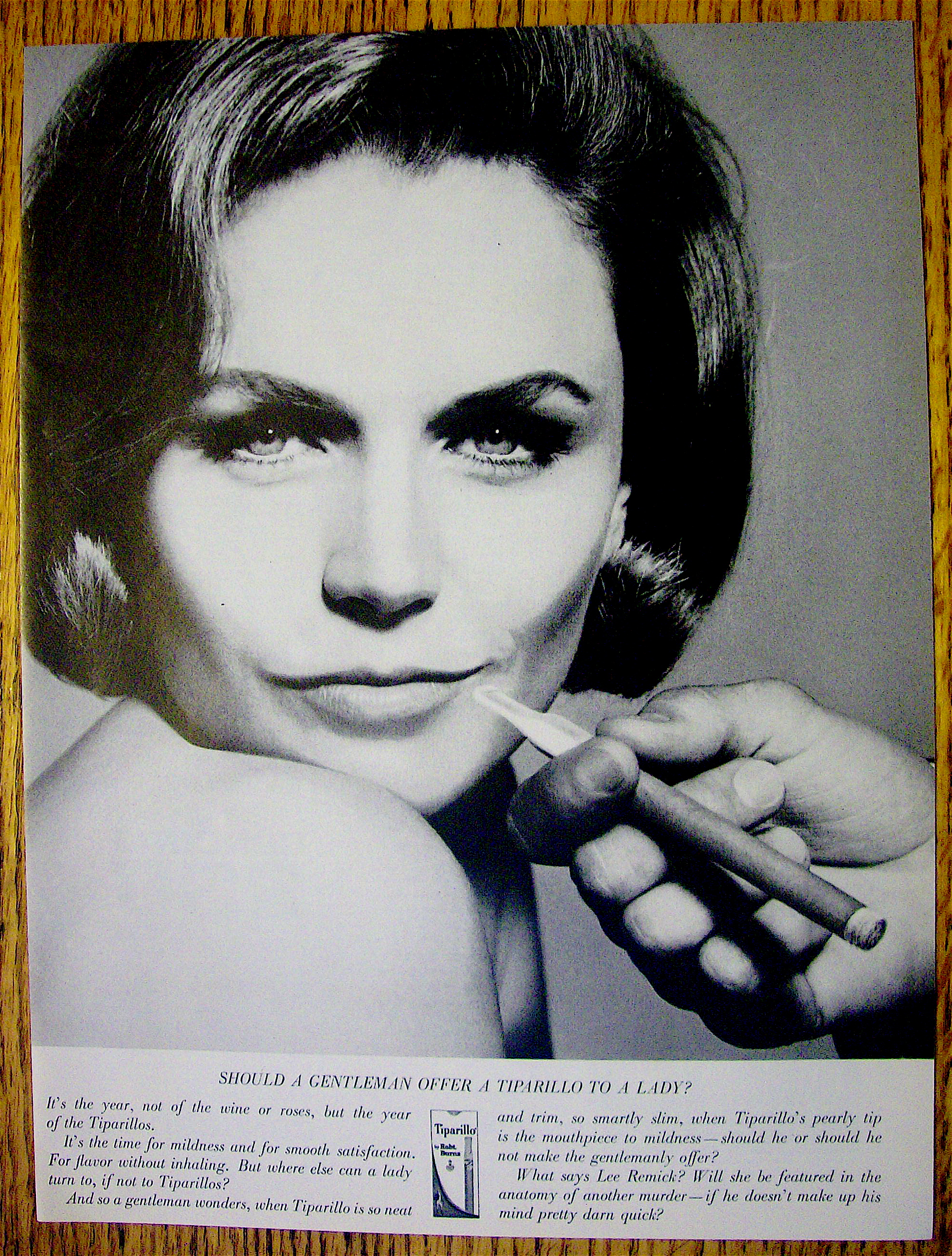 1964 Tiparillo Cigars with Lee Remick
