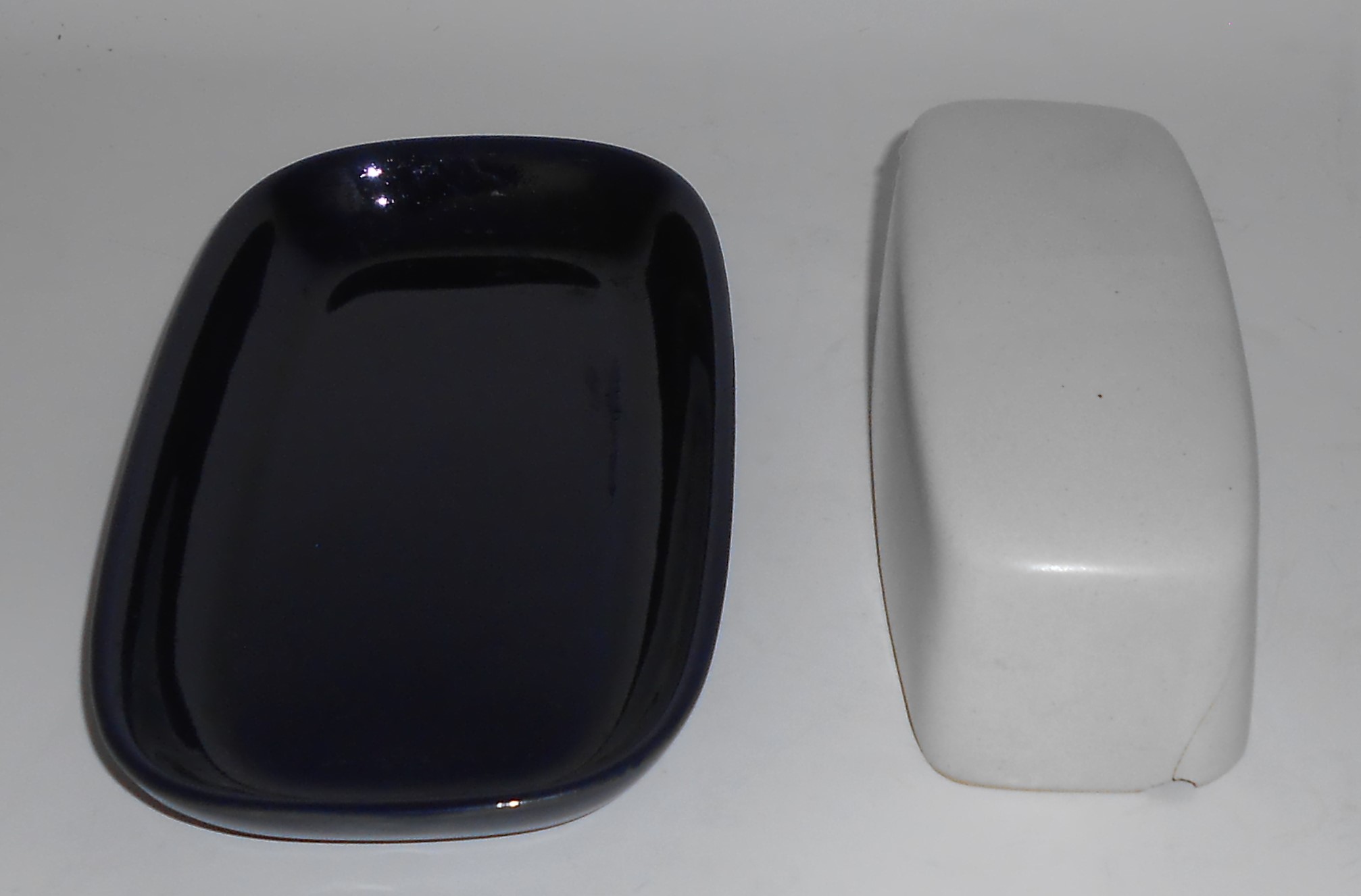 Denby Pottery Stoneware Potpourri Blue Butterdish w/Lid