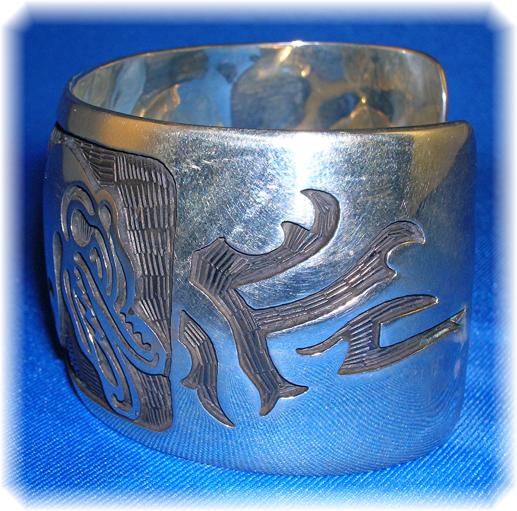 Bracelet 950 Sterling Silver Signed SUZI Mexico