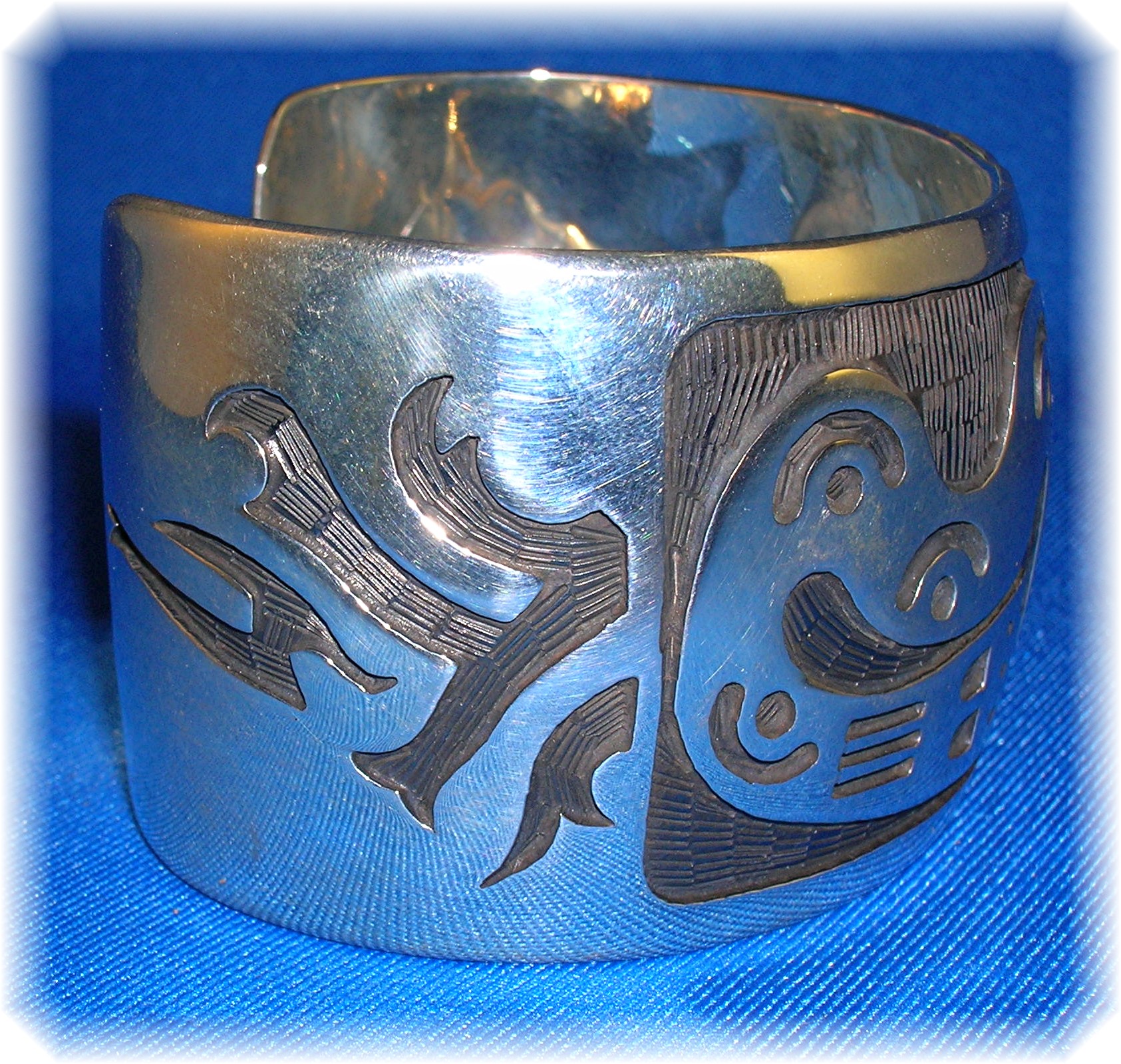 Bracelet 950 Sterling Silver Signed SUZI Mexico