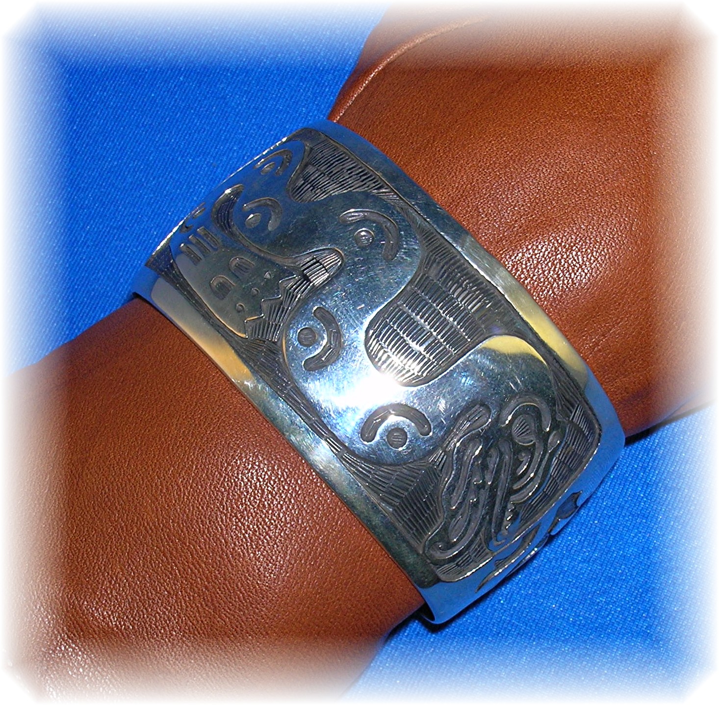 Bracelet 950 Sterling Silver Signed SUZI Mexico