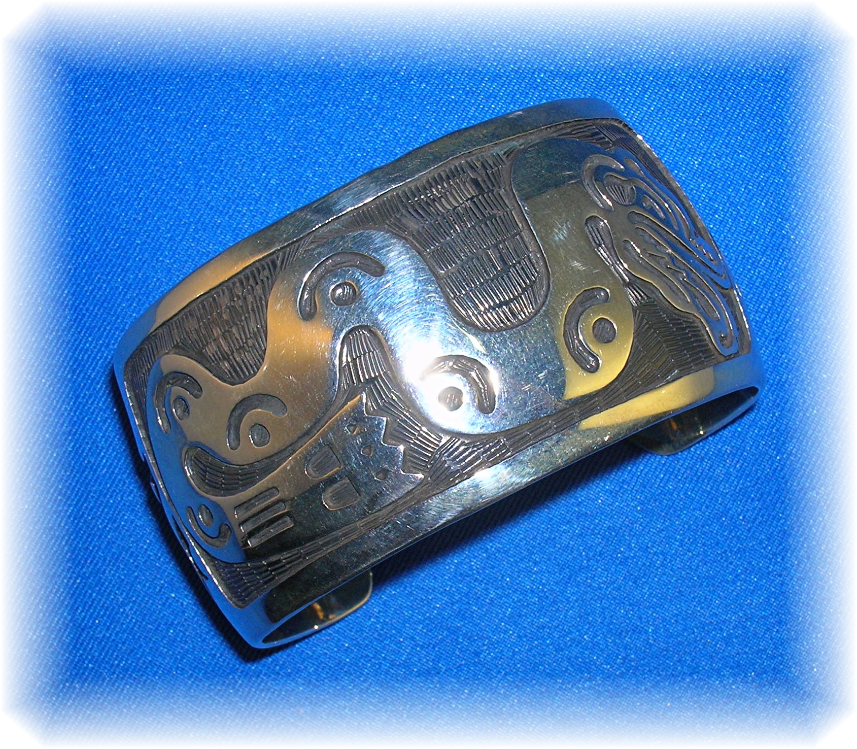 Bracelet 950 Sterling Silver Signed SUZI Mexico