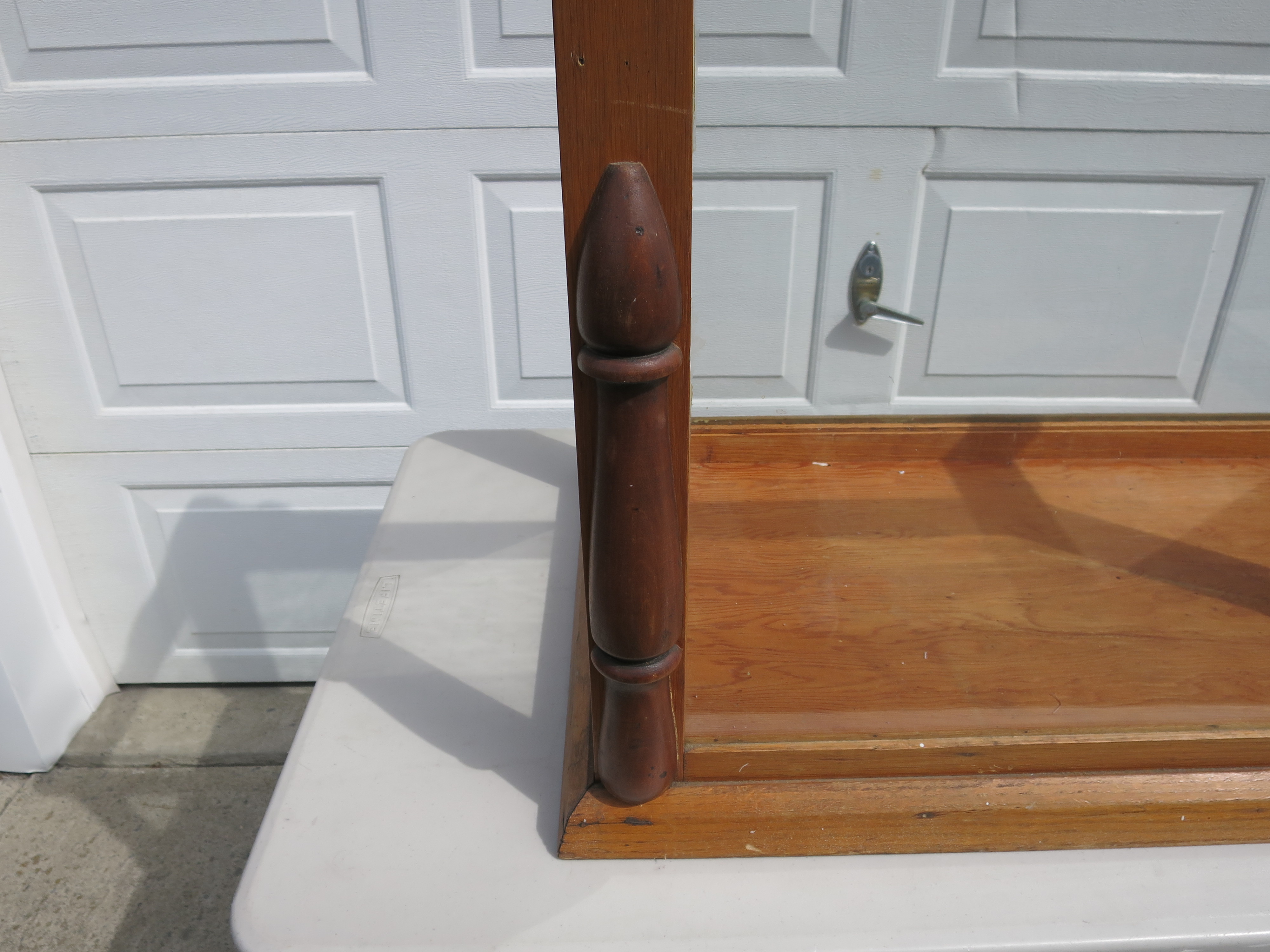 Display Case Antique wooden framed glass counter top display