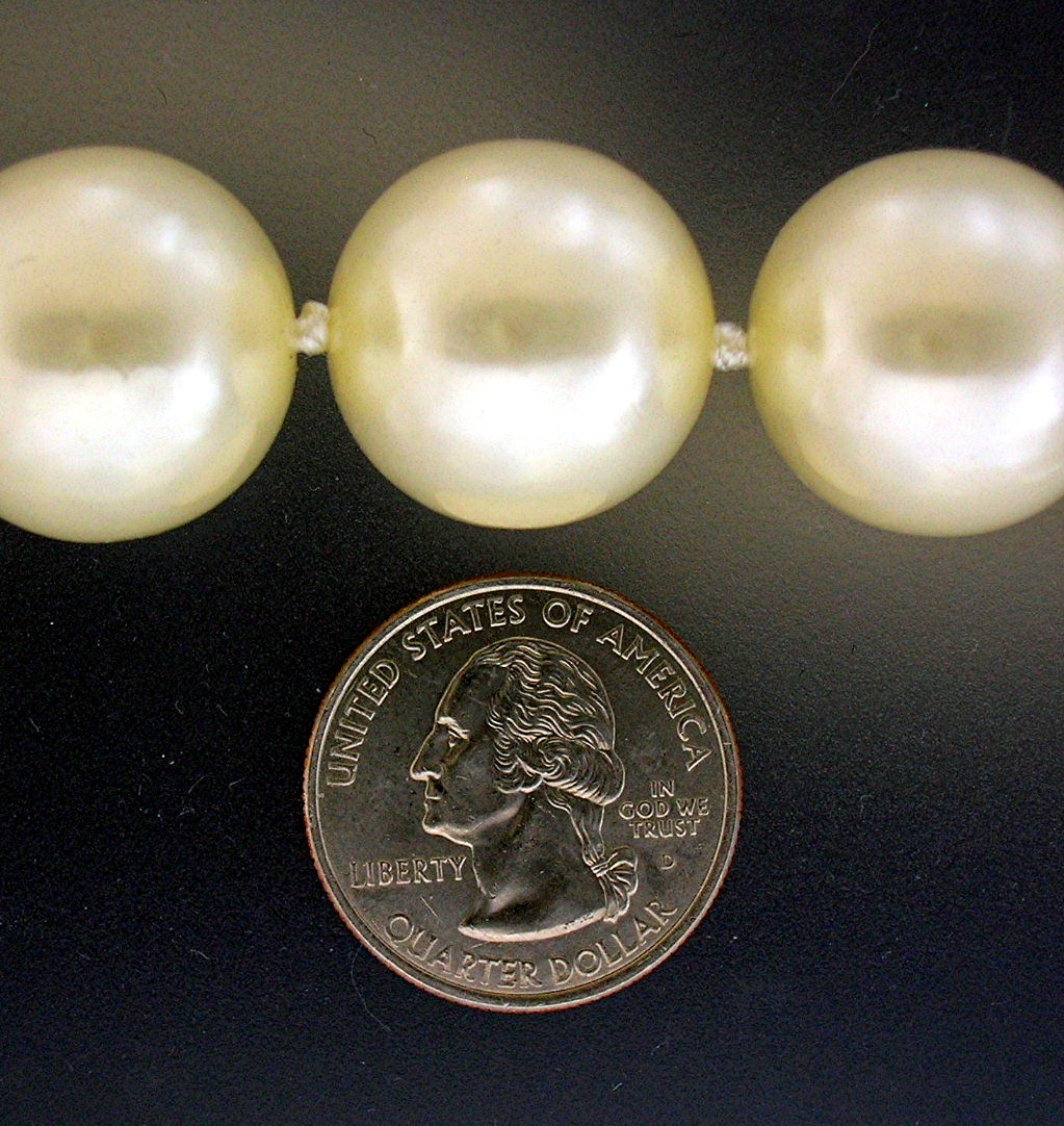 Necklace, Faux Pearls, 16 Inches  3/4 Inch Faux Pearls