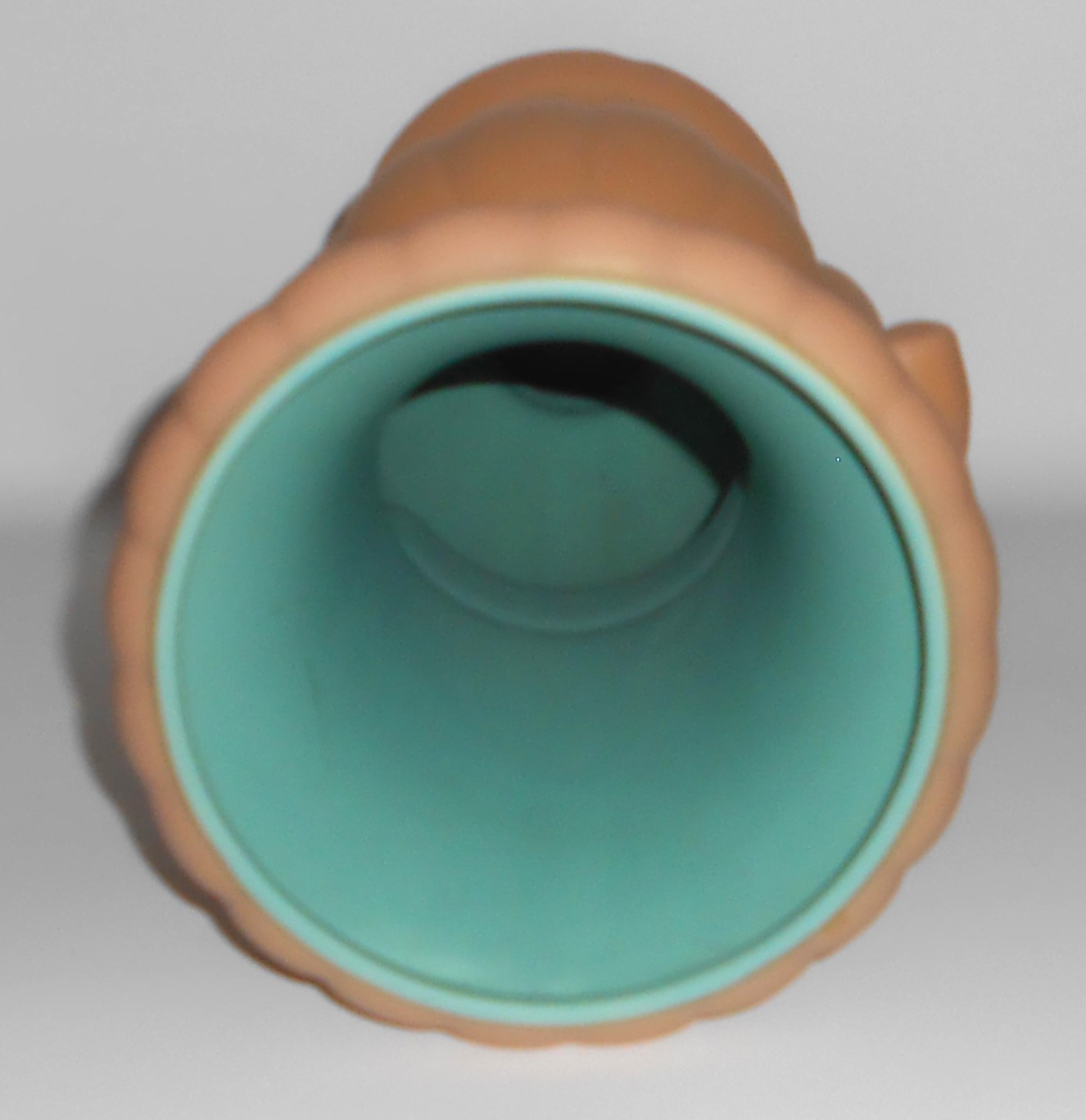 Coors Art Pottery Tan / Green #34 Florence Vase