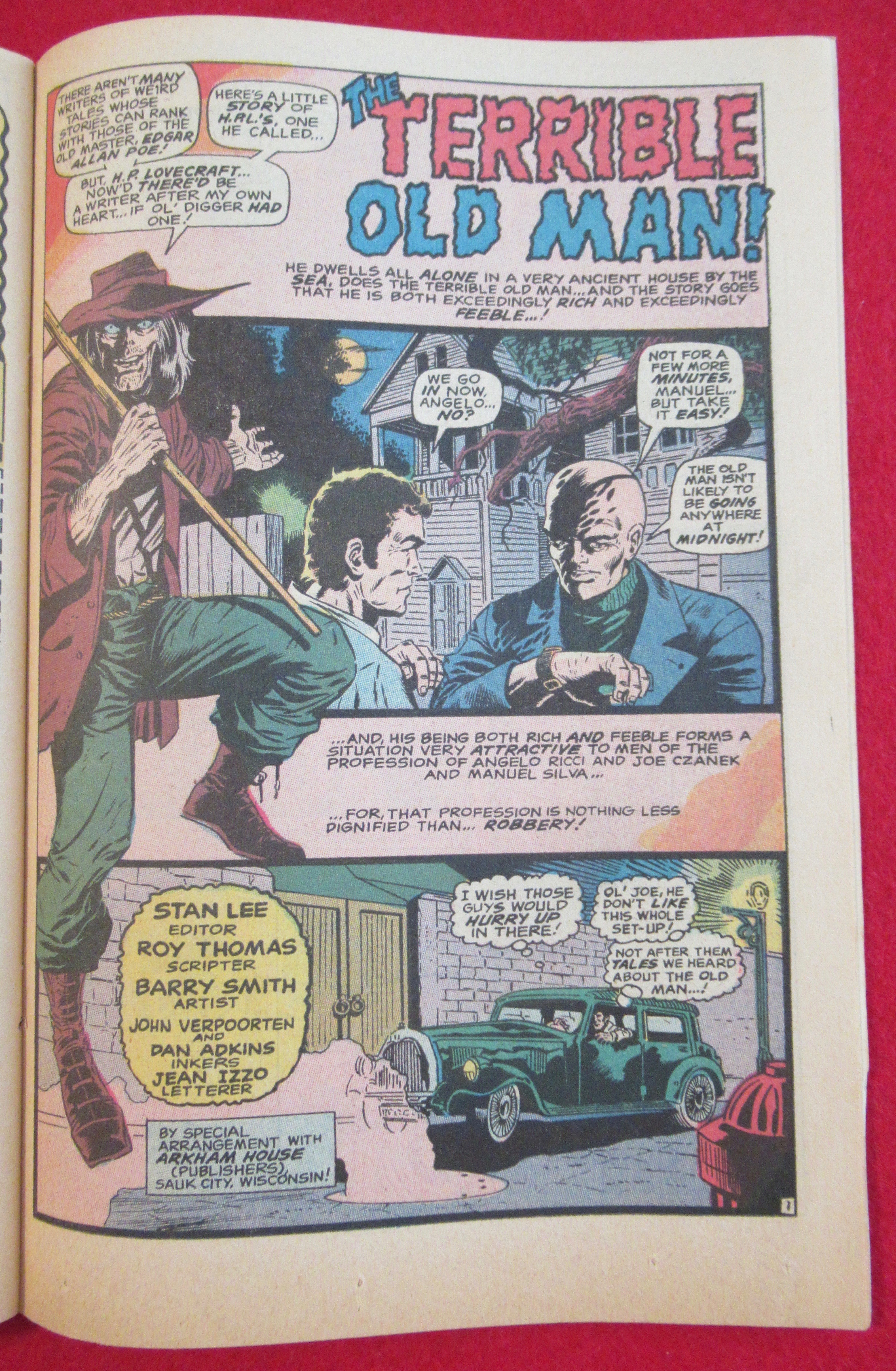 Tower Of Shadows Comic January 1970 Moving Finger