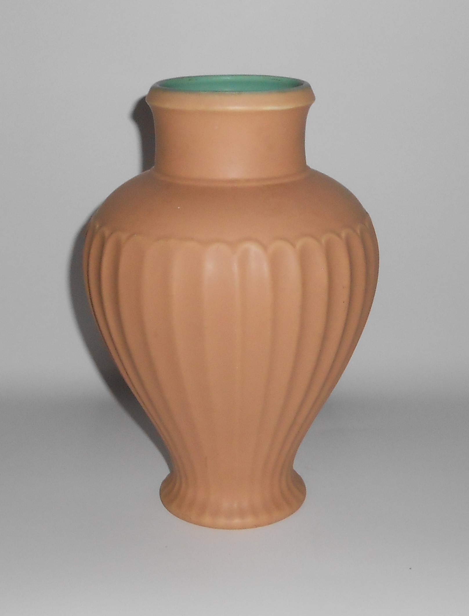 Coors Art Pottery Tan / White #86 Matchless Vase