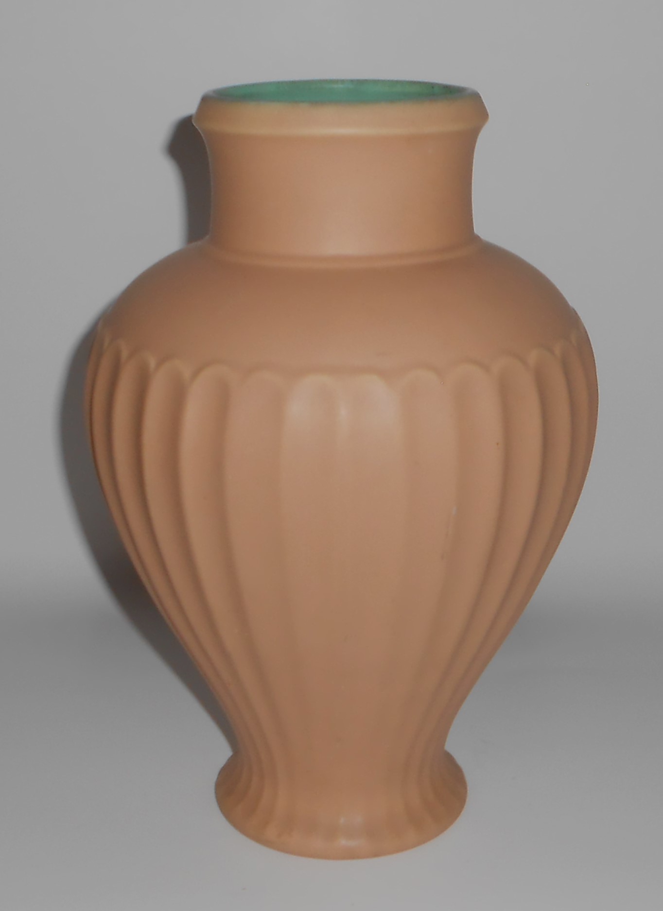 Coors Art Pottery Tan / White #86 Matchless Vase