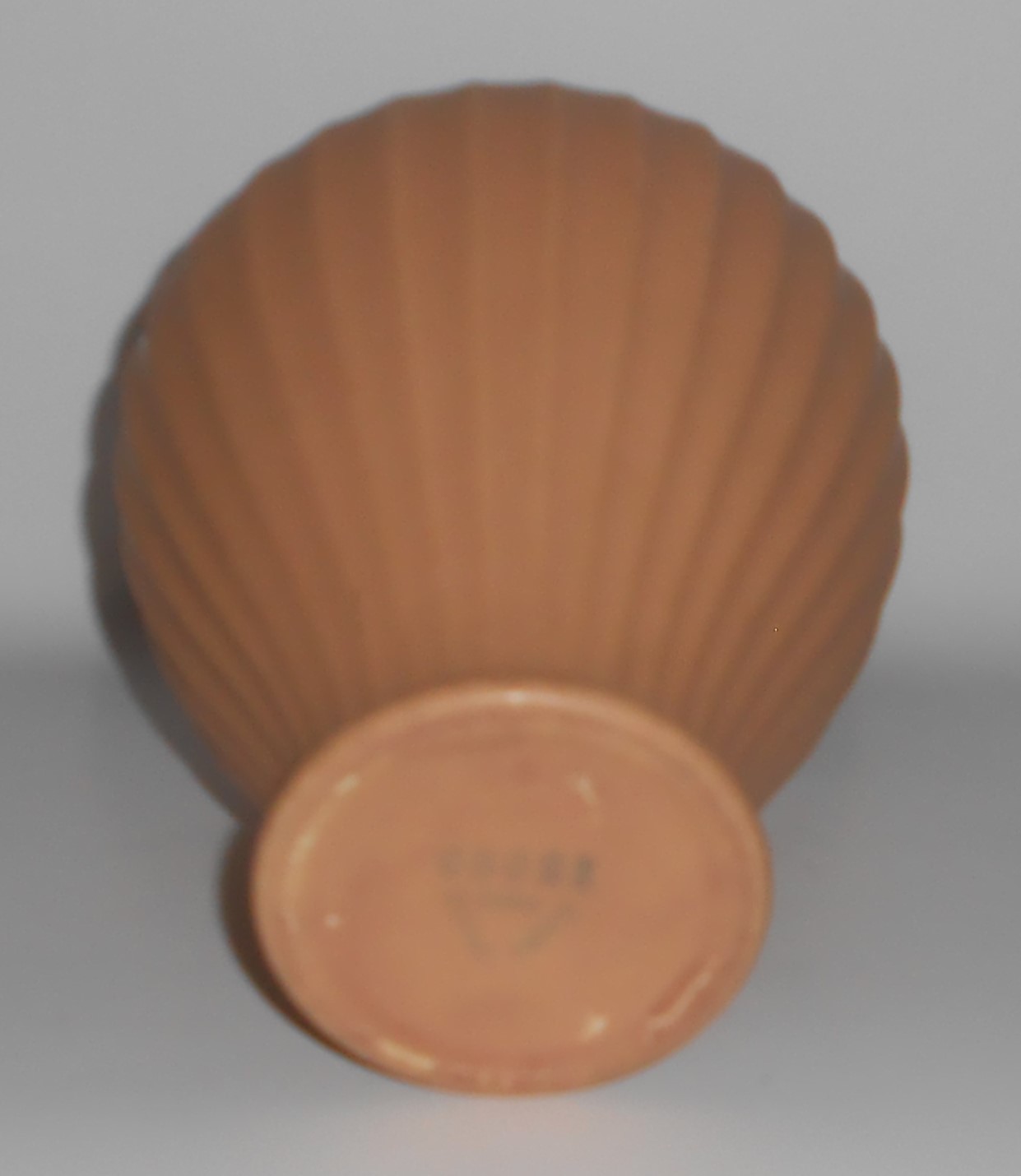 Coors Art Pottery Tan / White #86 Matchless Vase