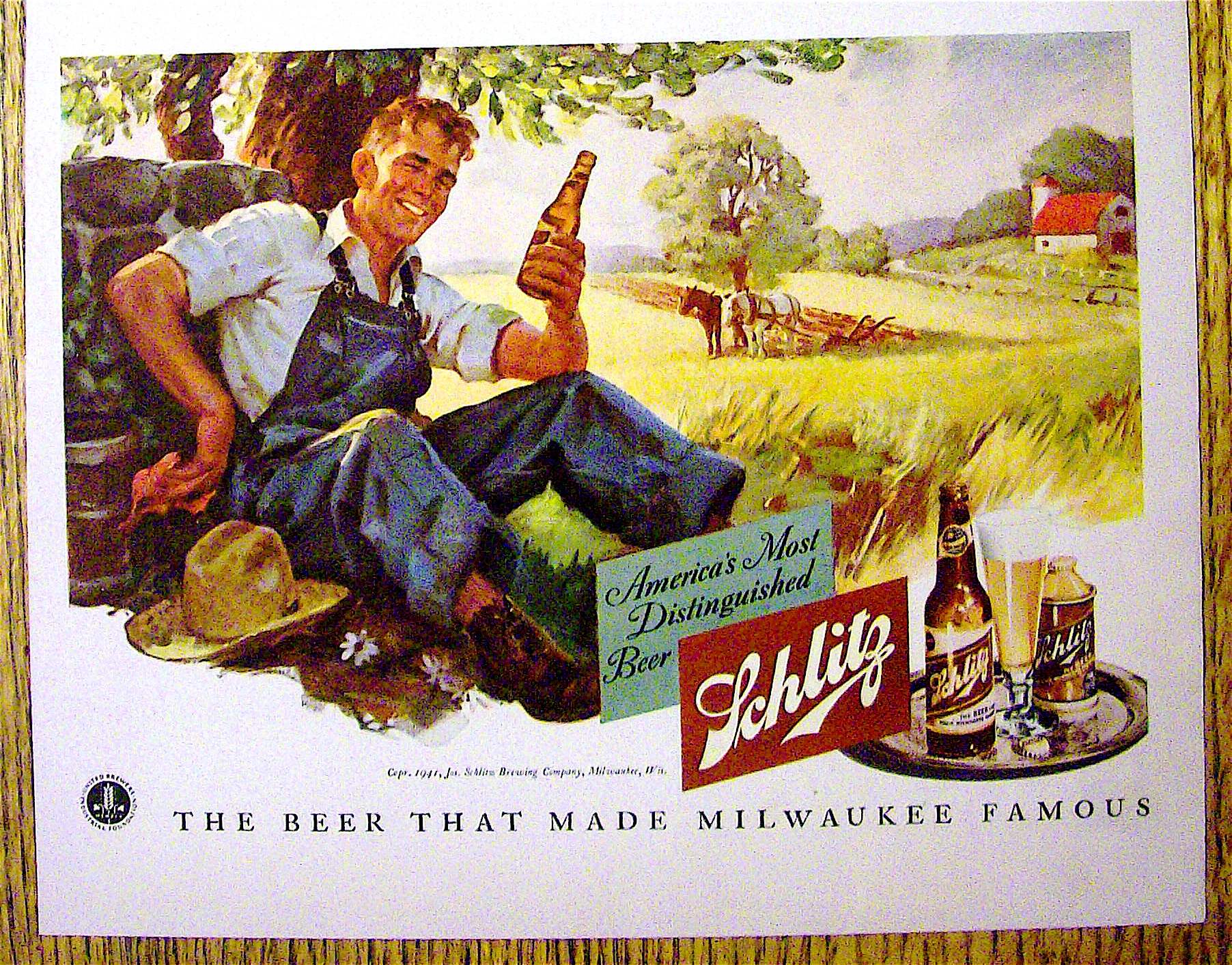 1941 Schlitz Beer