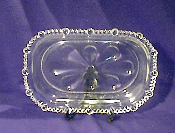 OLD Glass Relish Dish.